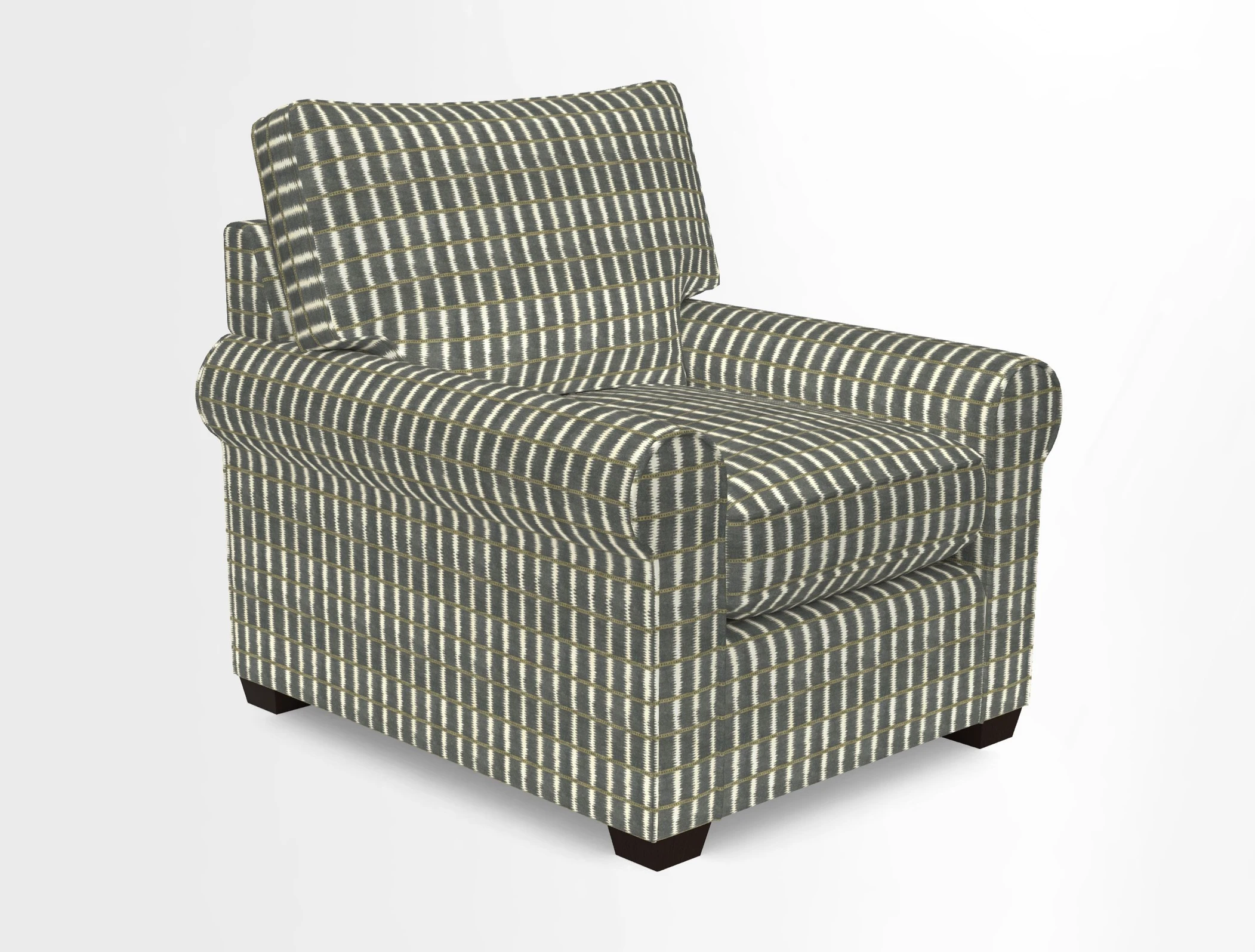 Bignor Chair in Two Tone Plain Biscuit. Loose cover option available