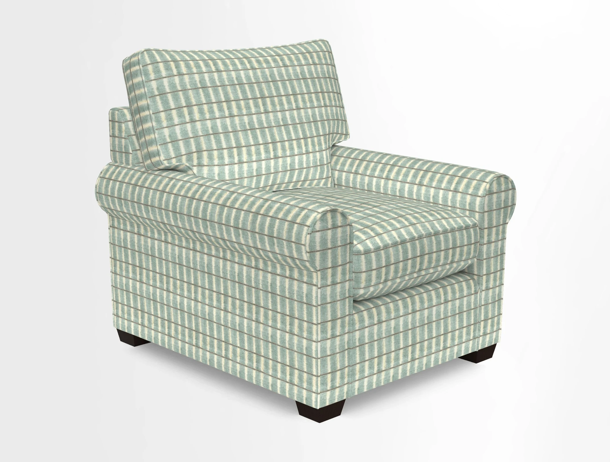 Bignor Chair in Two Tone Plain Biscuit. Loose cover option available
