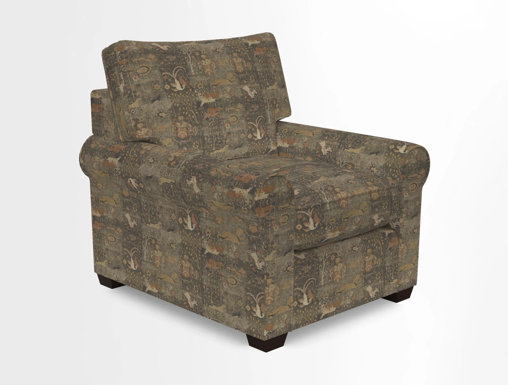 Bignor Chair in Two Tone Plain Biscuit. Loose cover option available