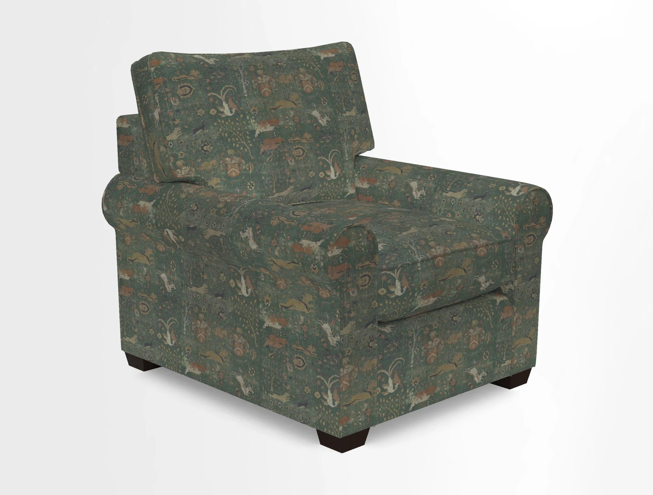 Bignor Chair in Two Tone Plain Biscuit. Loose cover option available