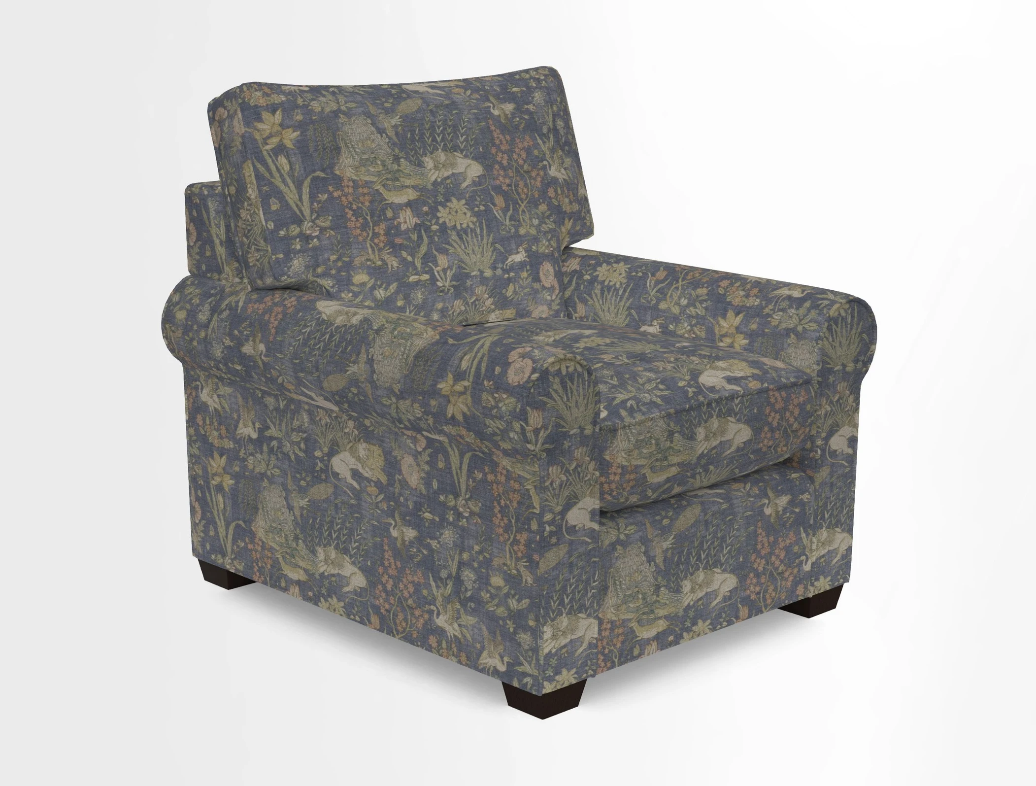 Bignor Chair in Two Tone Plain Biscuit. Loose cover option available