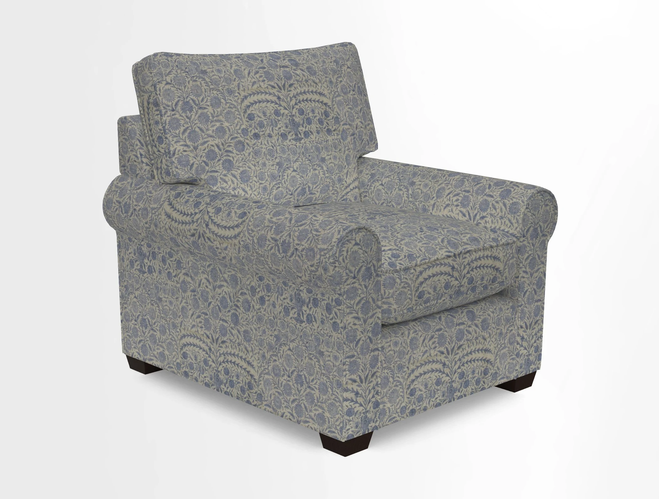 Bignor Chair in Two Tone Plain Biscuit. Loose cover option available