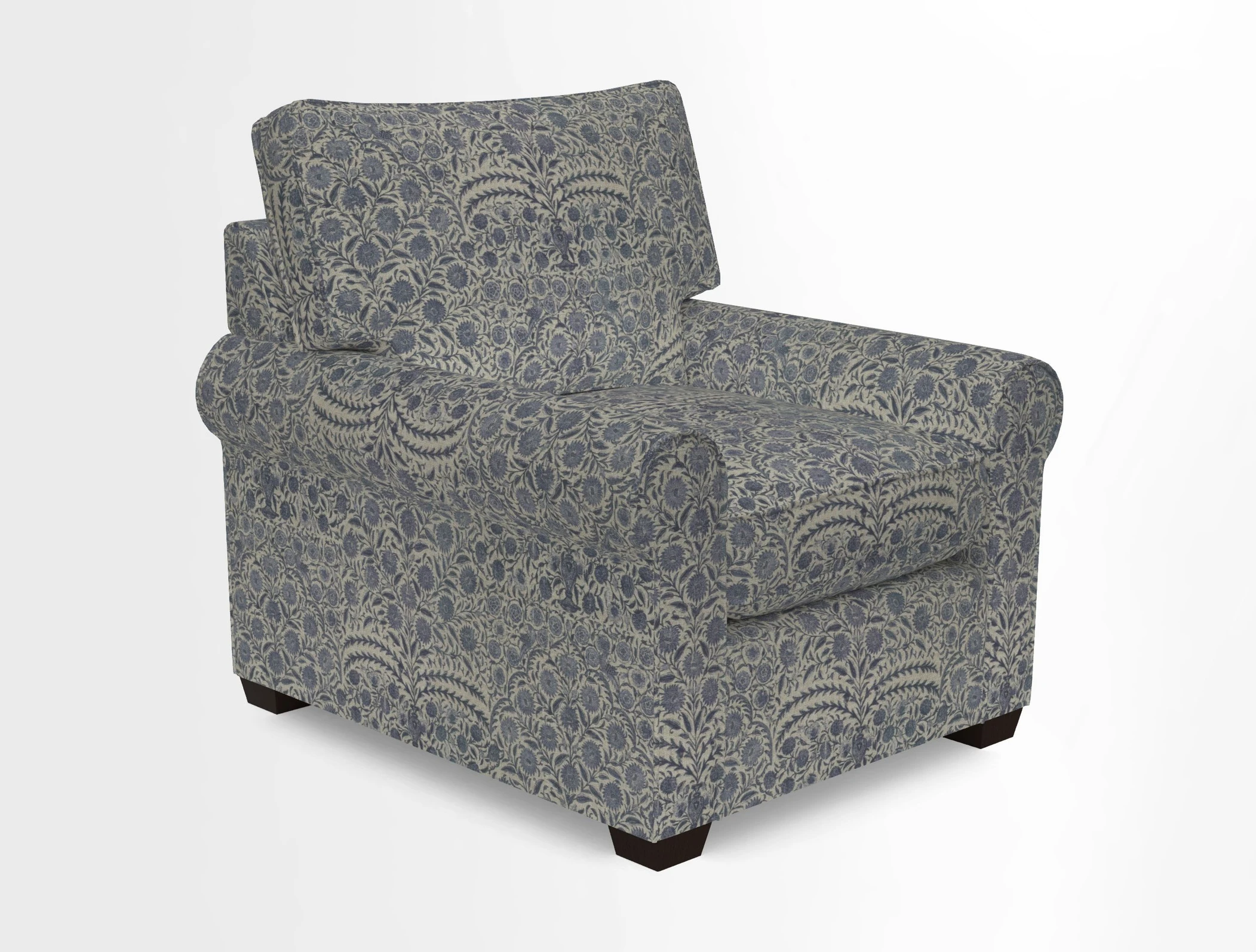Bignor Chair in Two Tone Plain Biscuit. Loose cover option available