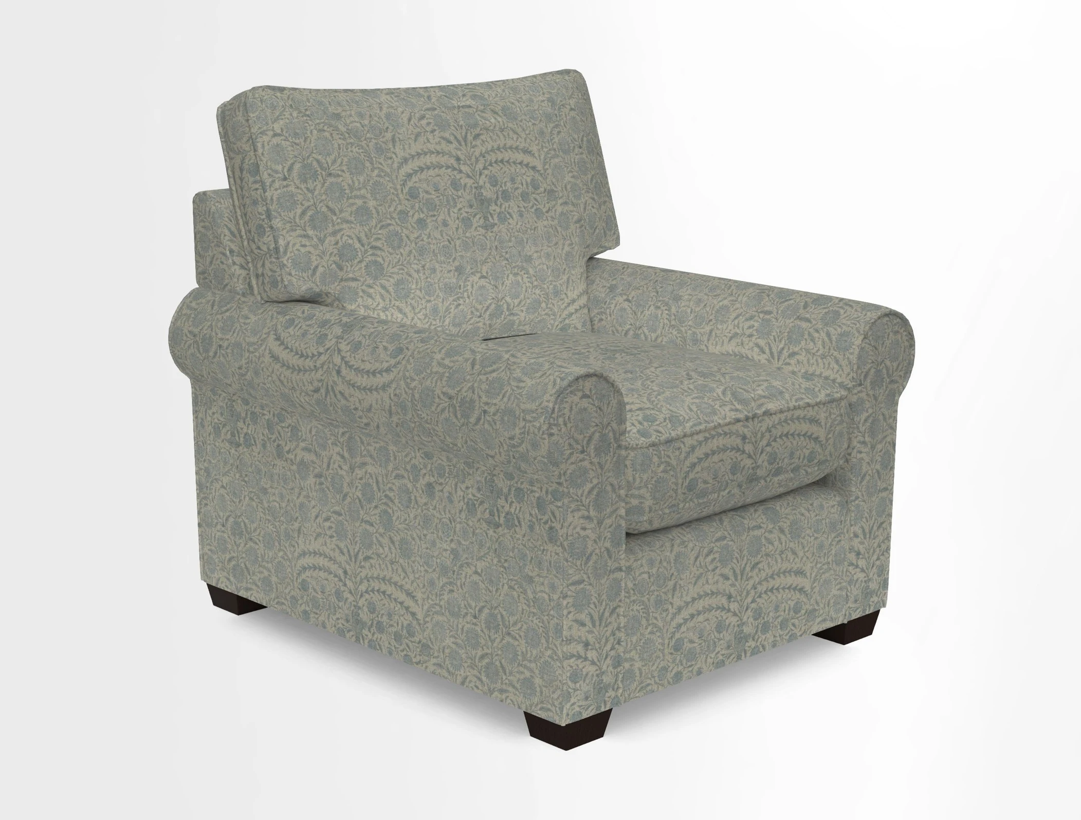Bignor Chair in Two Tone Plain Biscuit. Loose cover option available