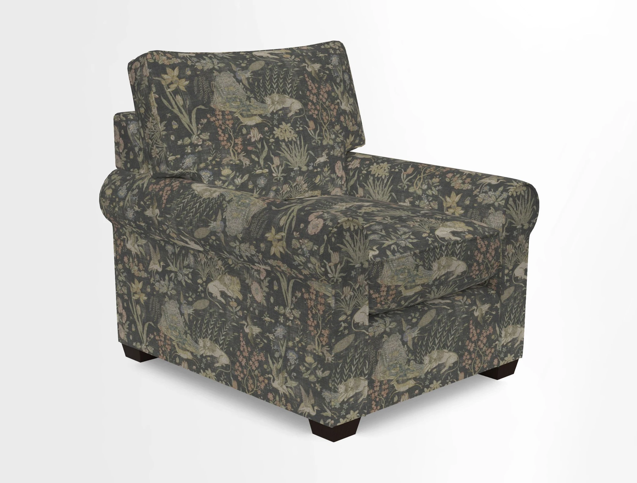 Bignor Chair in Two Tone Plain Biscuit. Loose cover option available