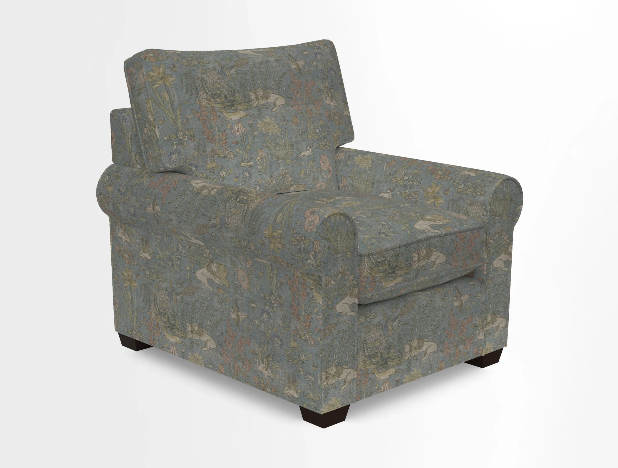 Bignor Chair in Two Tone Plain Biscuit. Loose cover option available