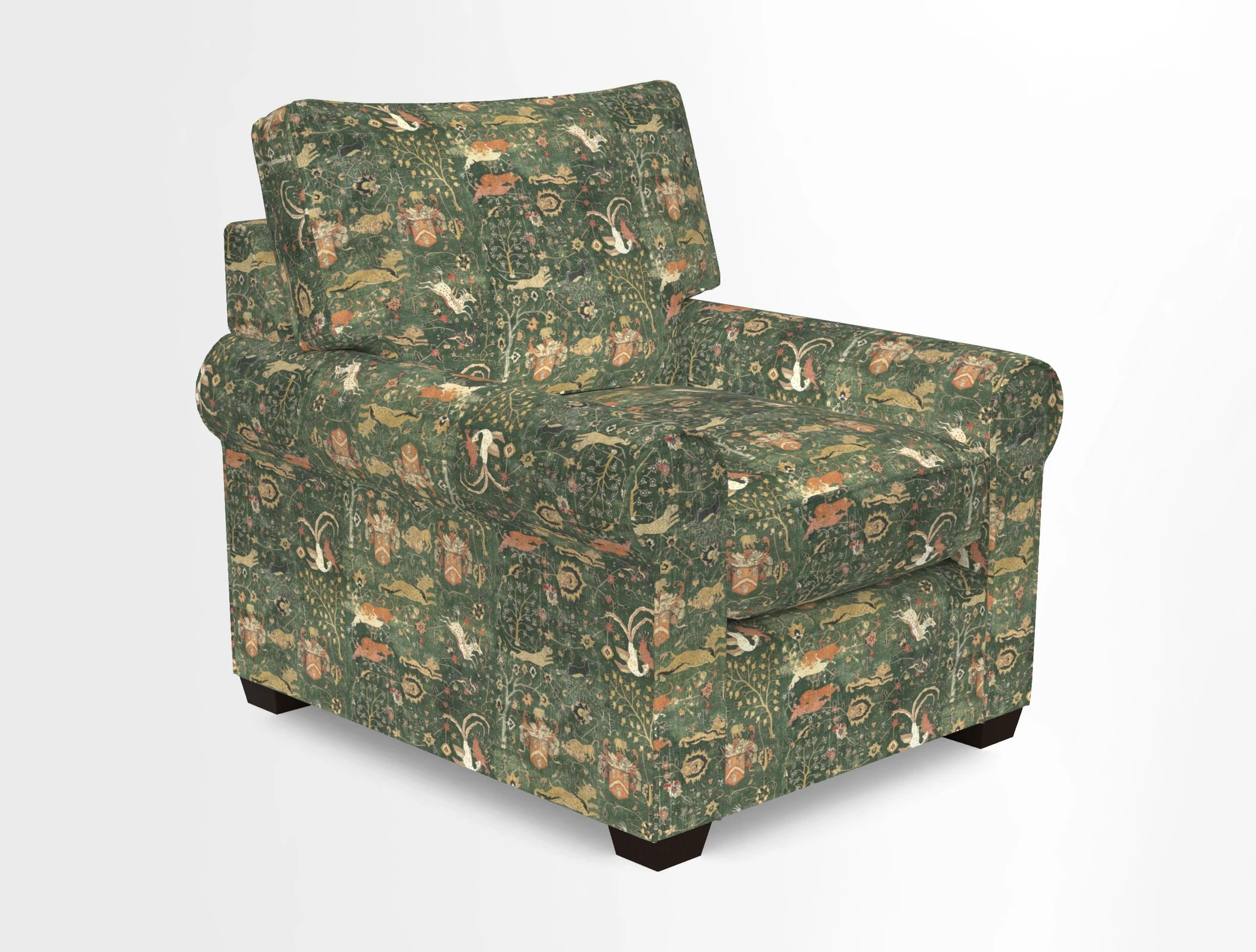 Bignor Chair in Two Tone Plain Biscuit. Loose cover option available