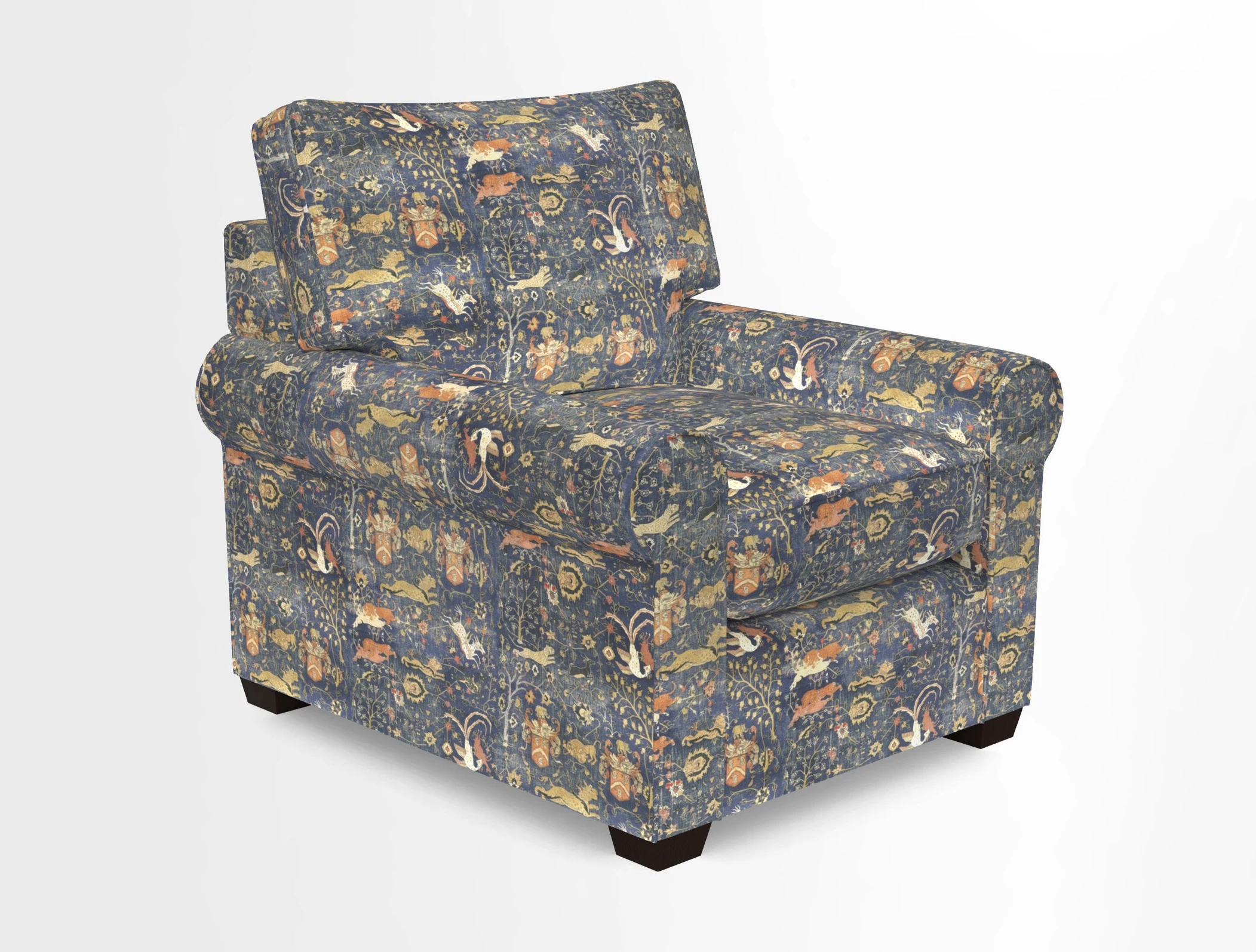 Bignor Chair in Two Tone Plain Biscuit. Loose cover option available