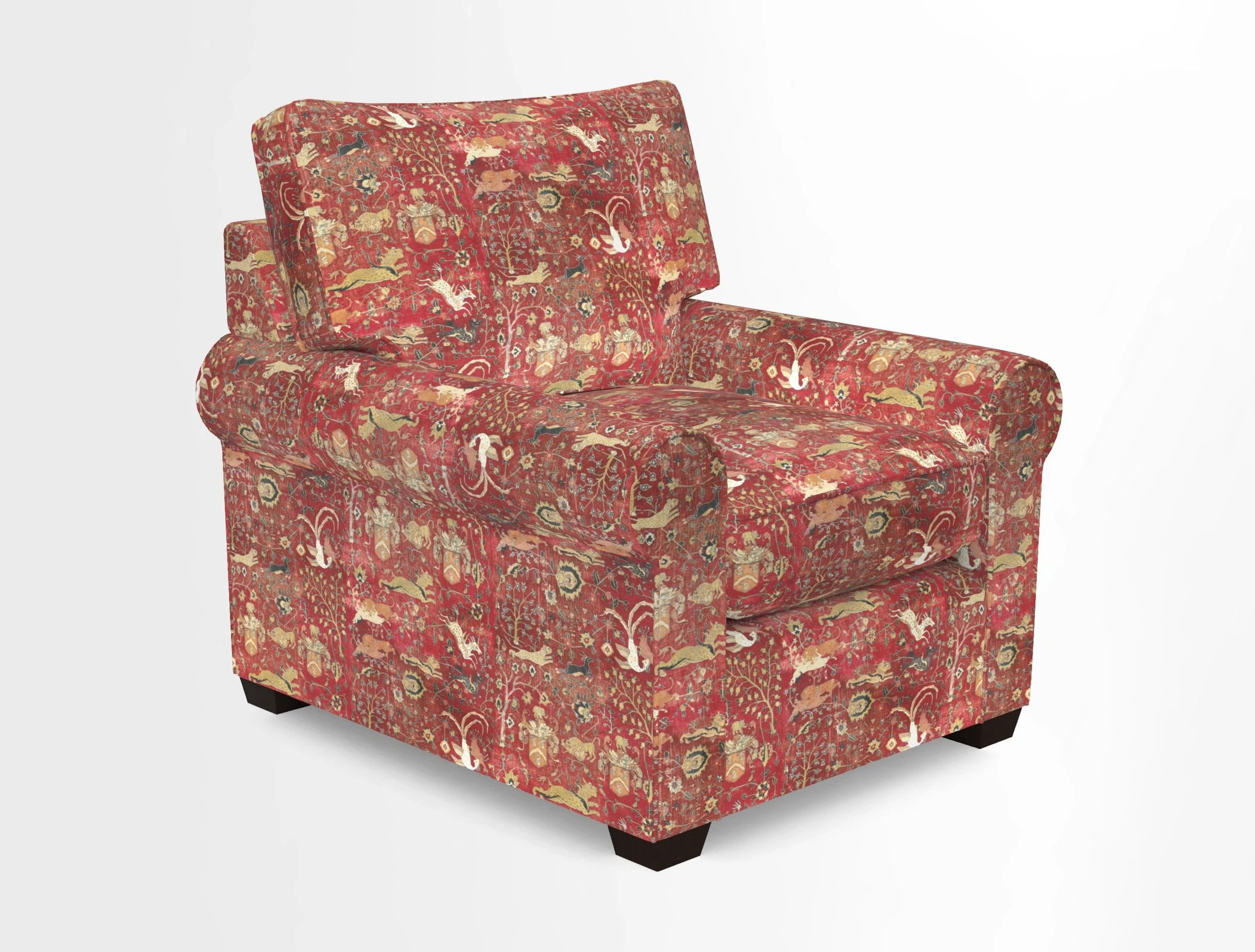 Bignor Chair in Two Tone Plain Biscuit. Loose cover option available