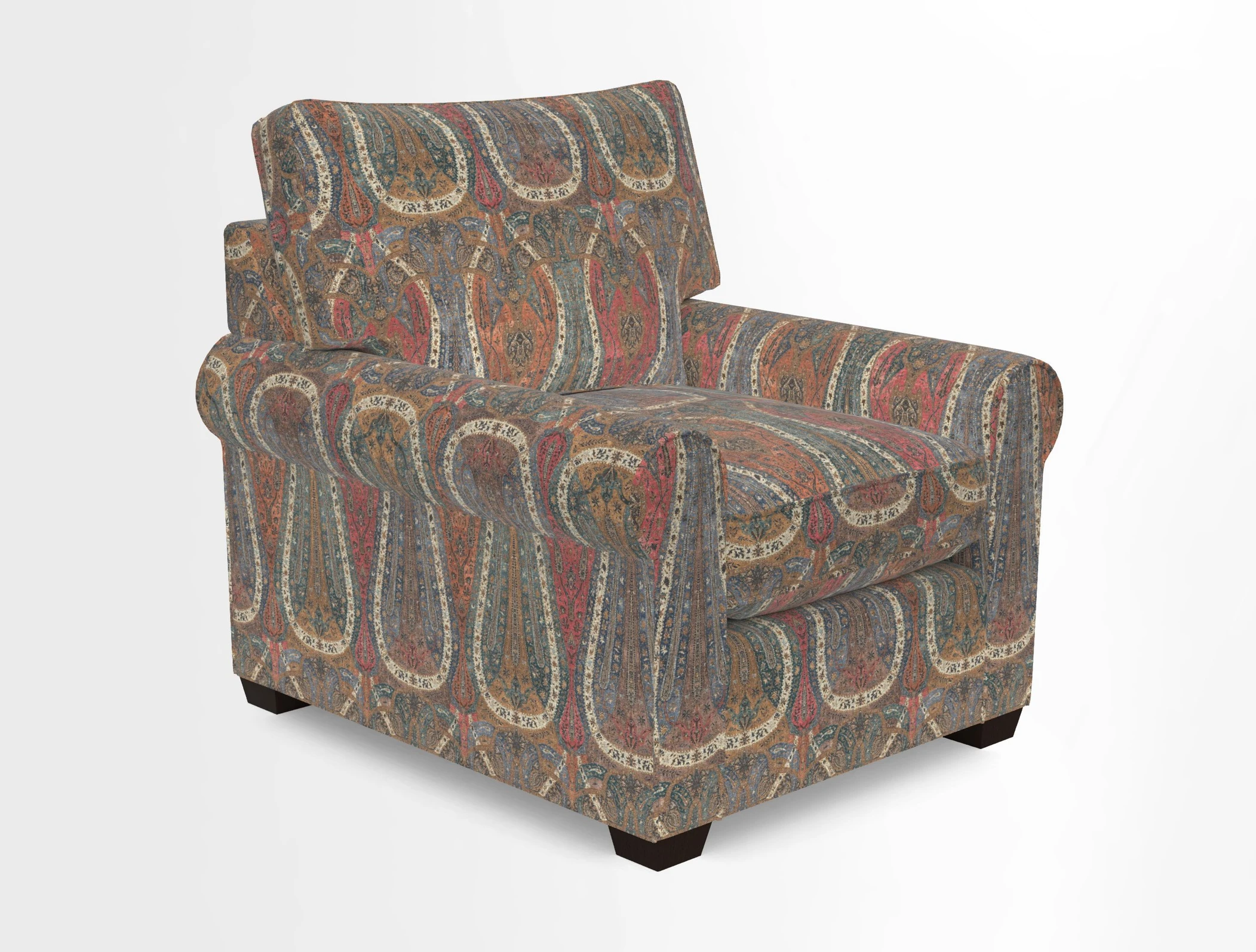Bignor Chair in Two Tone Plain Biscuit. Loose cover option available
