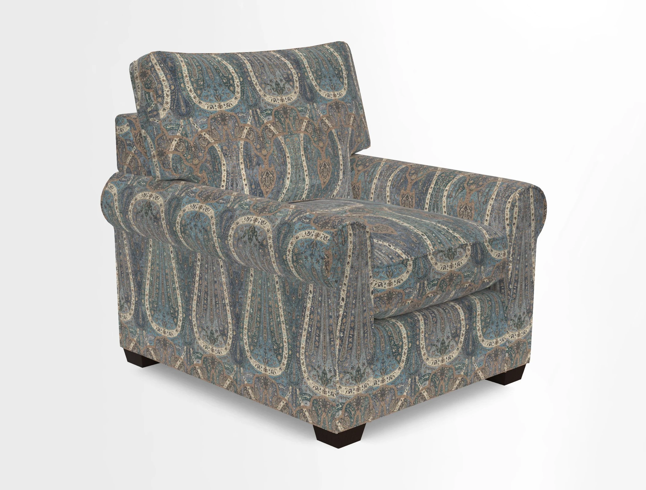 Bignor Chair in Two Tone Plain Biscuit. Loose cover option available