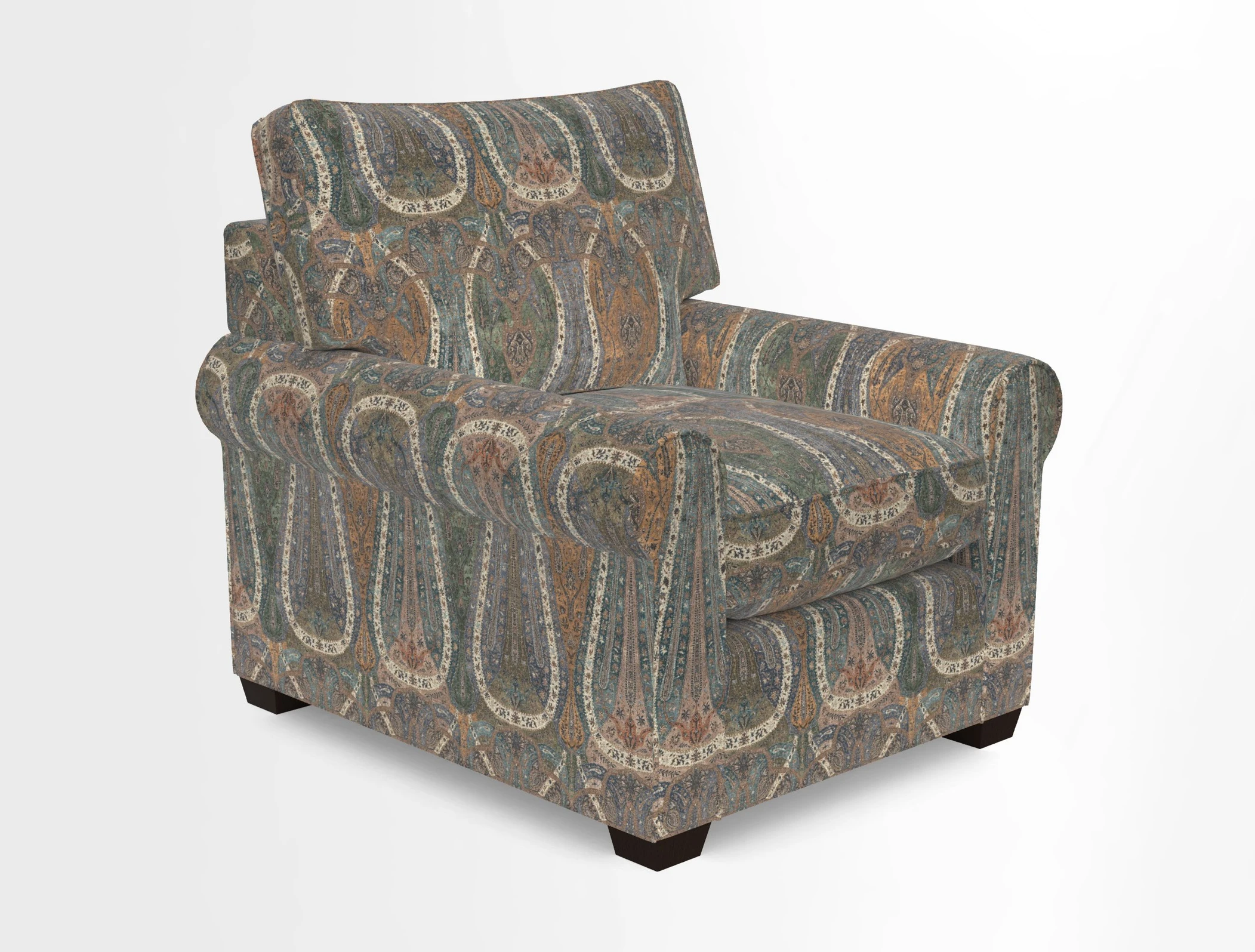 Bignor Chair in Two Tone Plain Biscuit. Loose cover option available
