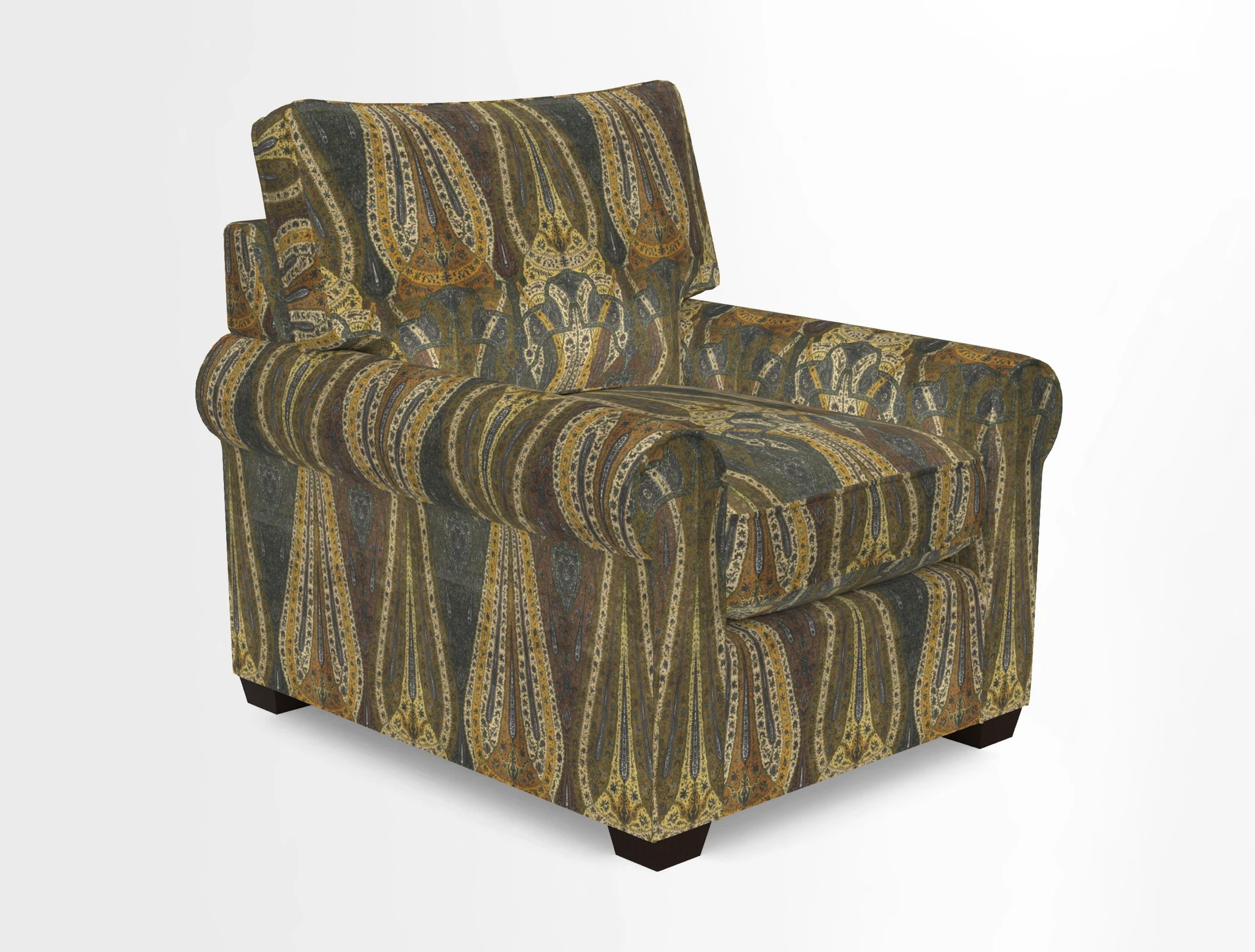 Bignor Chair in Two Tone Plain Biscuit. Loose cover option available