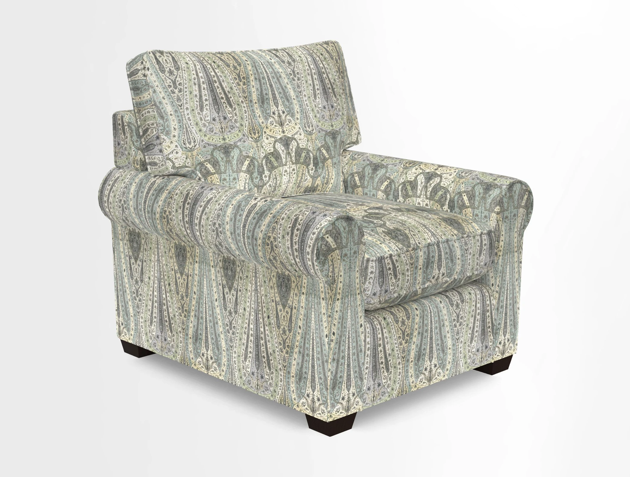 Bignor Chair in Two Tone Plain Biscuit. Loose cover option available