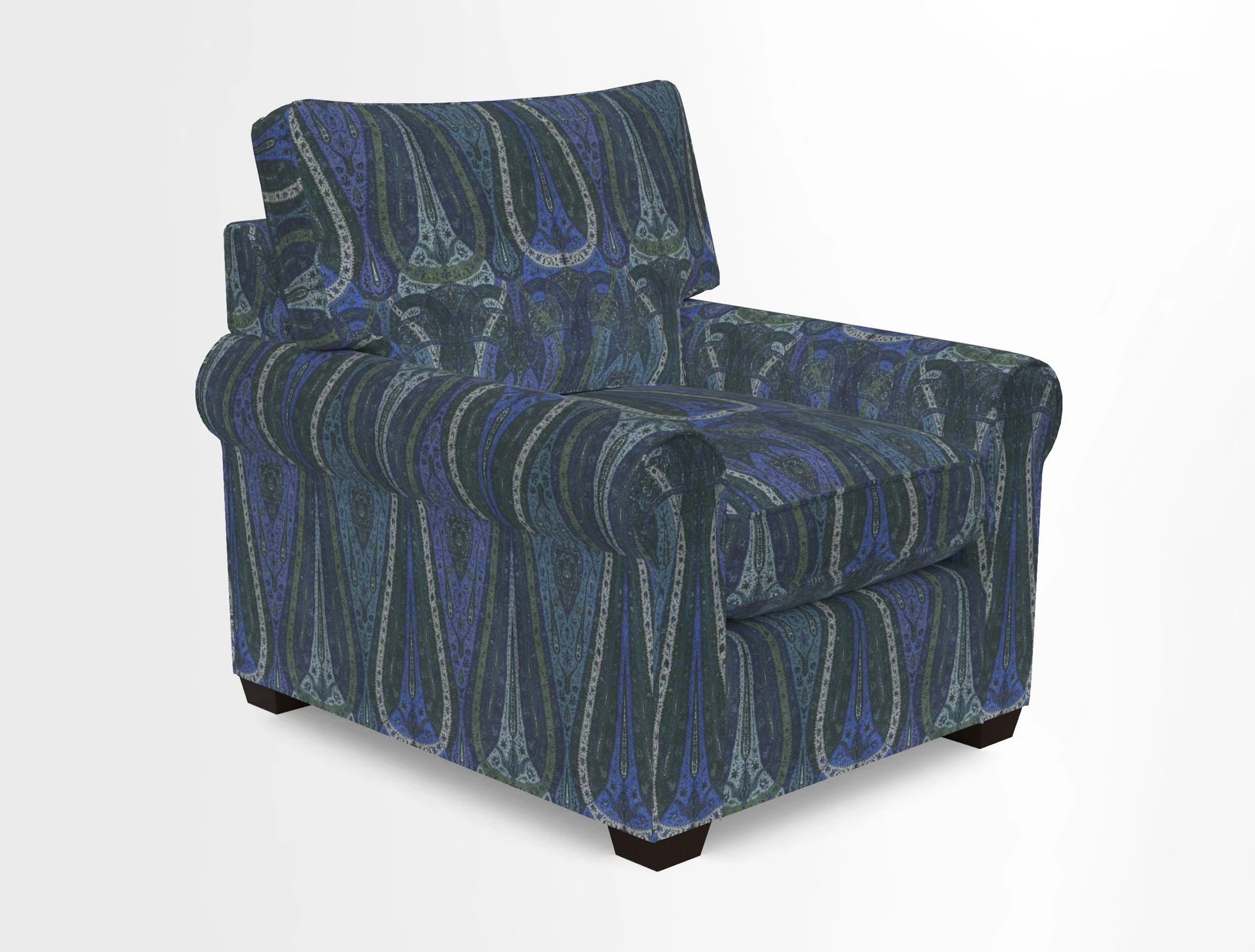 Bignor Chair in Two Tone Plain Biscuit. Loose cover option available
