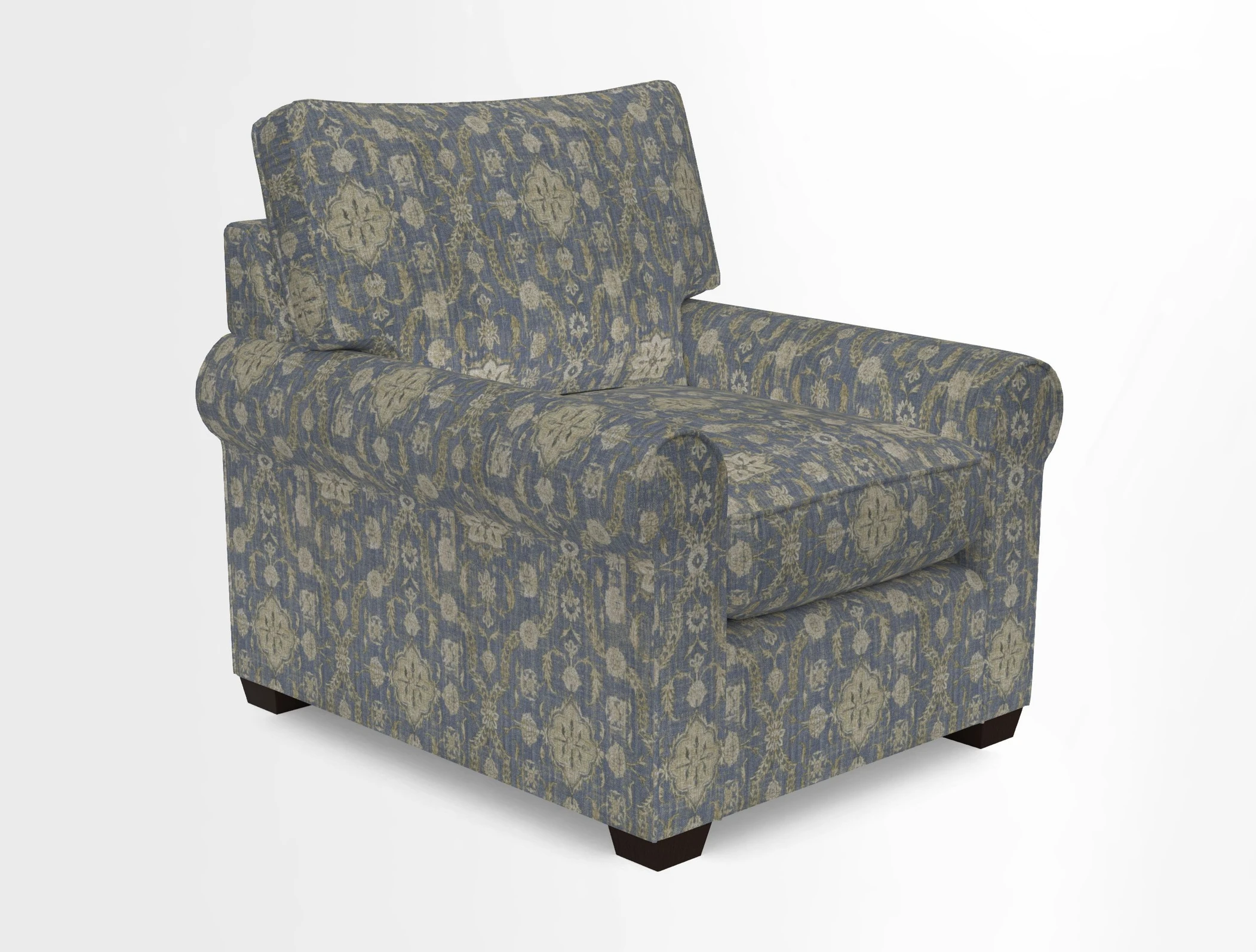 Bignor Chair in Two Tone Plain Biscuit. Loose cover option available
