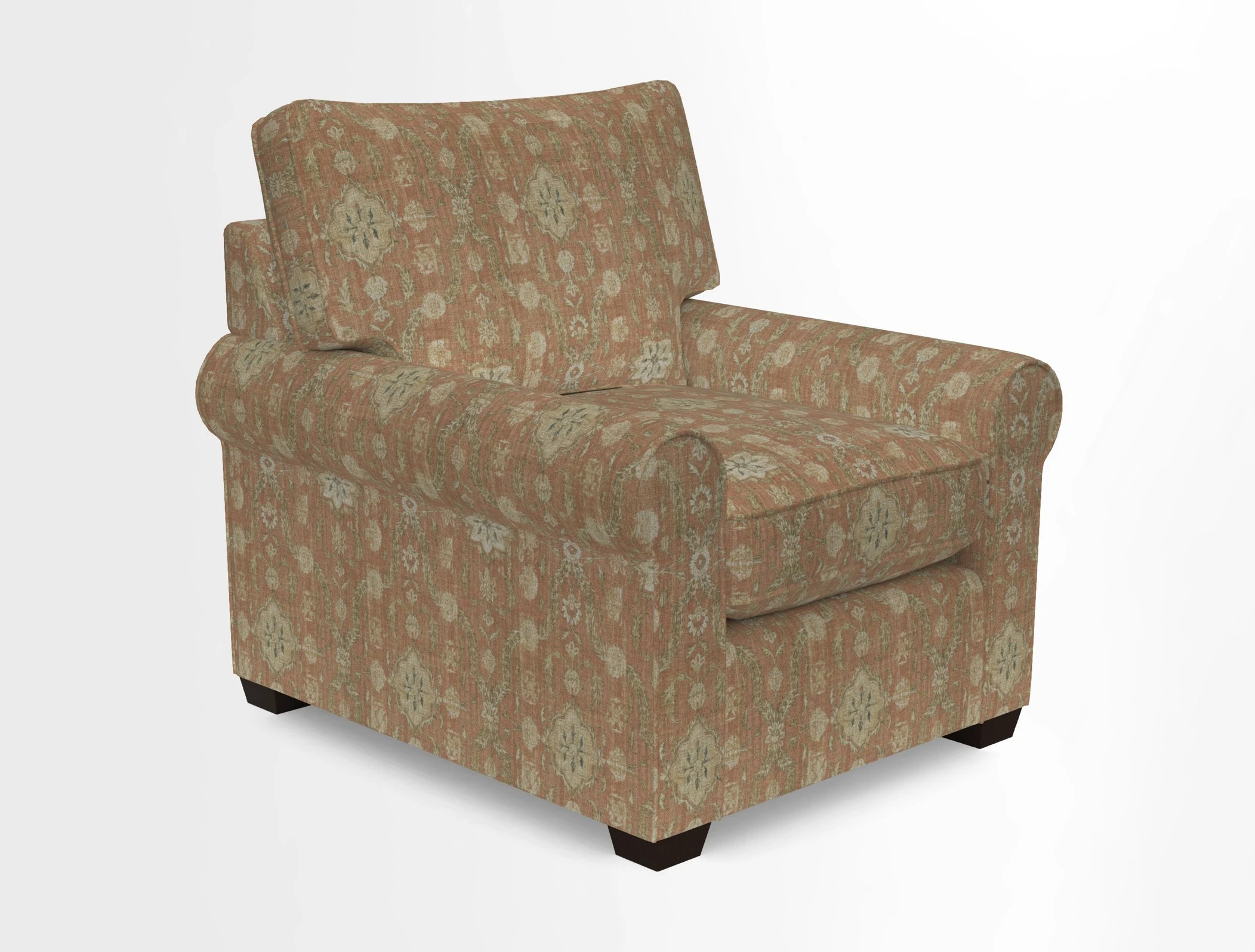 Bignor Chair in Two Tone Plain Biscuit. Loose cover option available