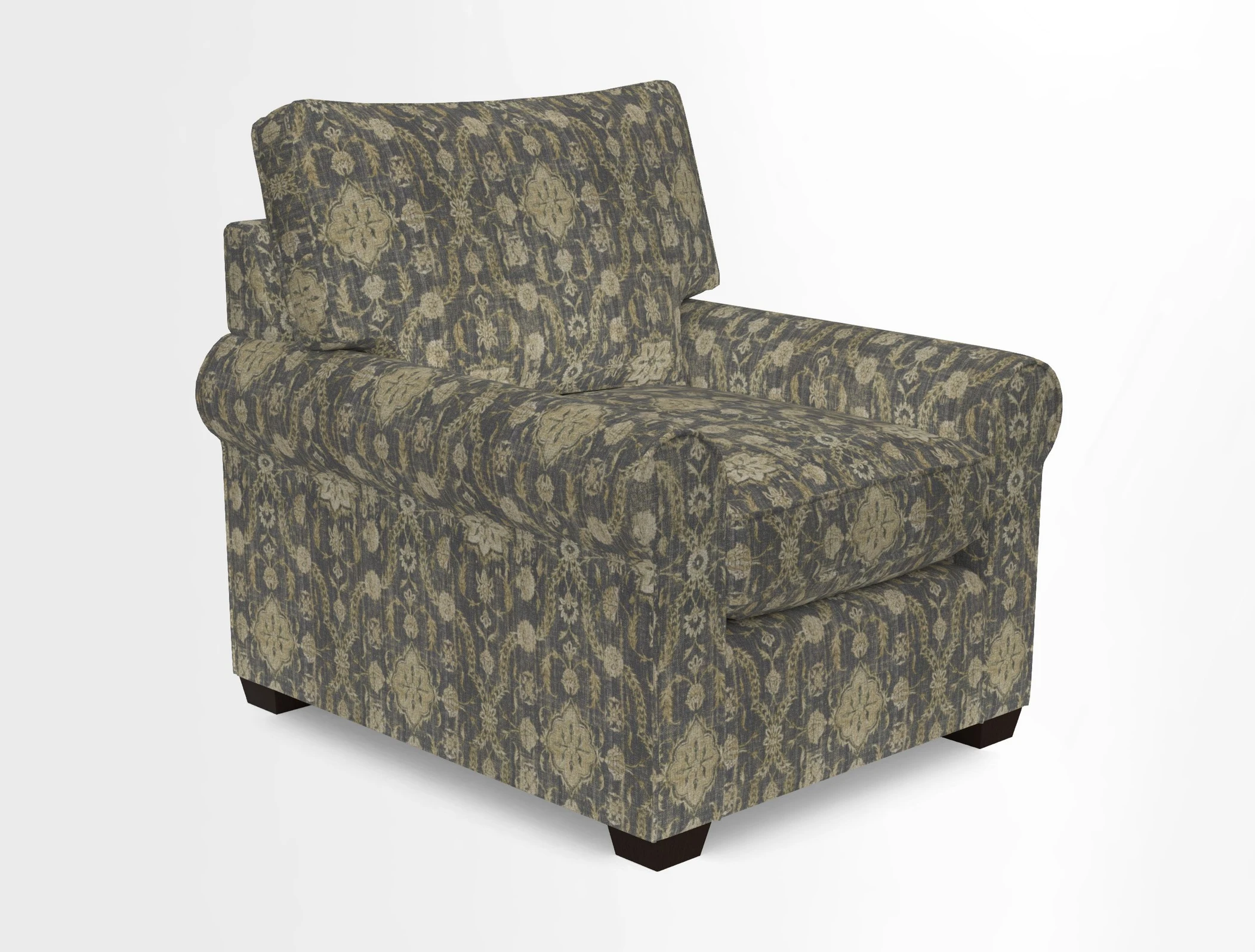 Bignor Chair in Two Tone Plain Biscuit. Loose cover option available