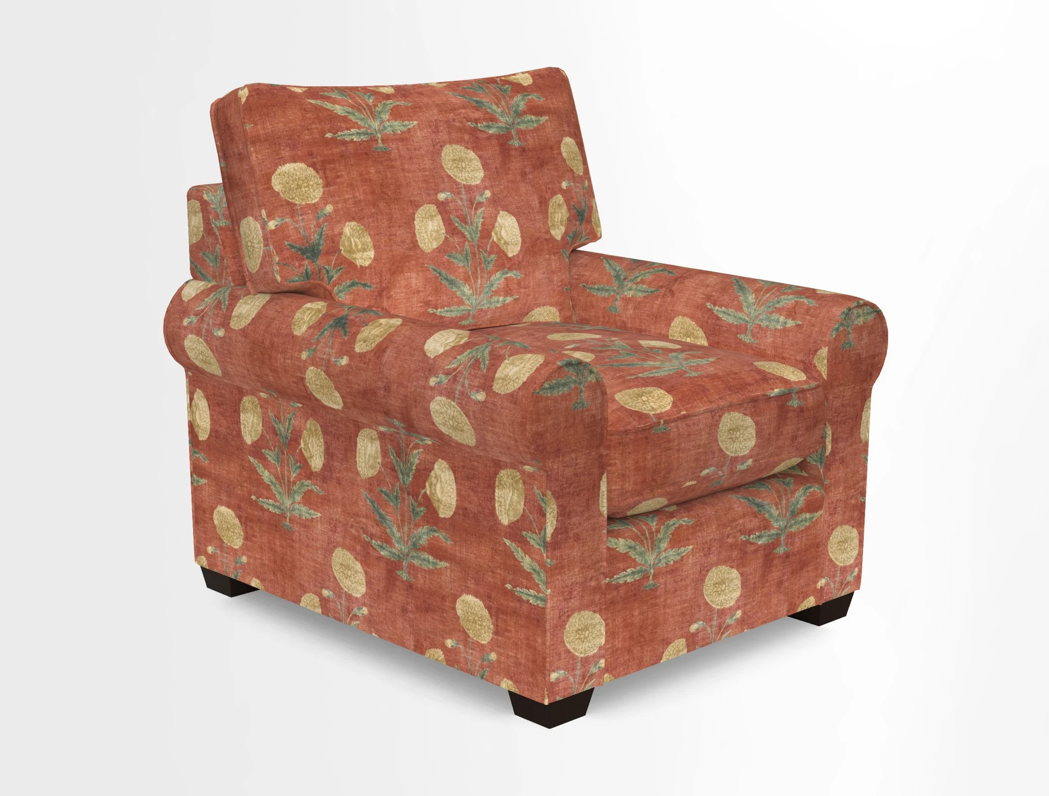 Bignor Chair in Two Tone Plain Biscuit. Loose cover option available