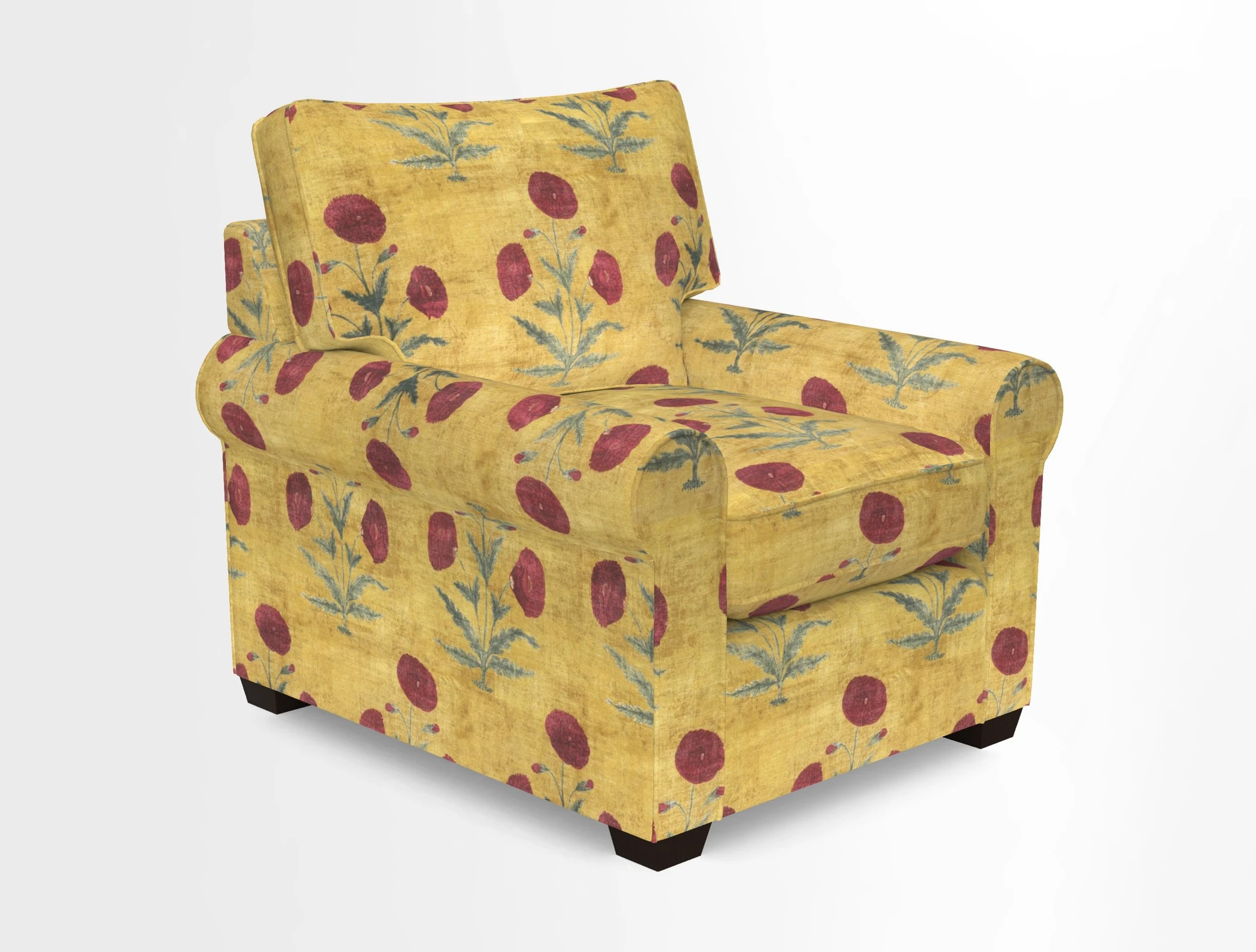 Bignor Chair in Two Tone Plain Biscuit. Loose cover option available