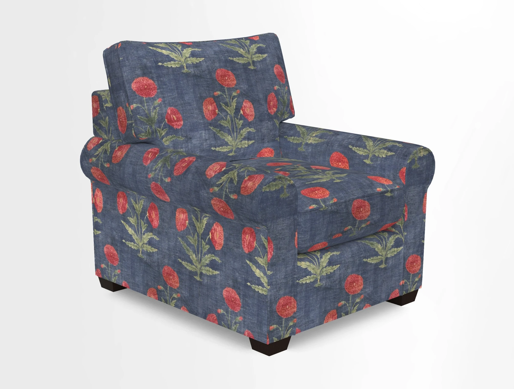 Bignor Chair in Two Tone Plain Biscuit. Loose cover option available