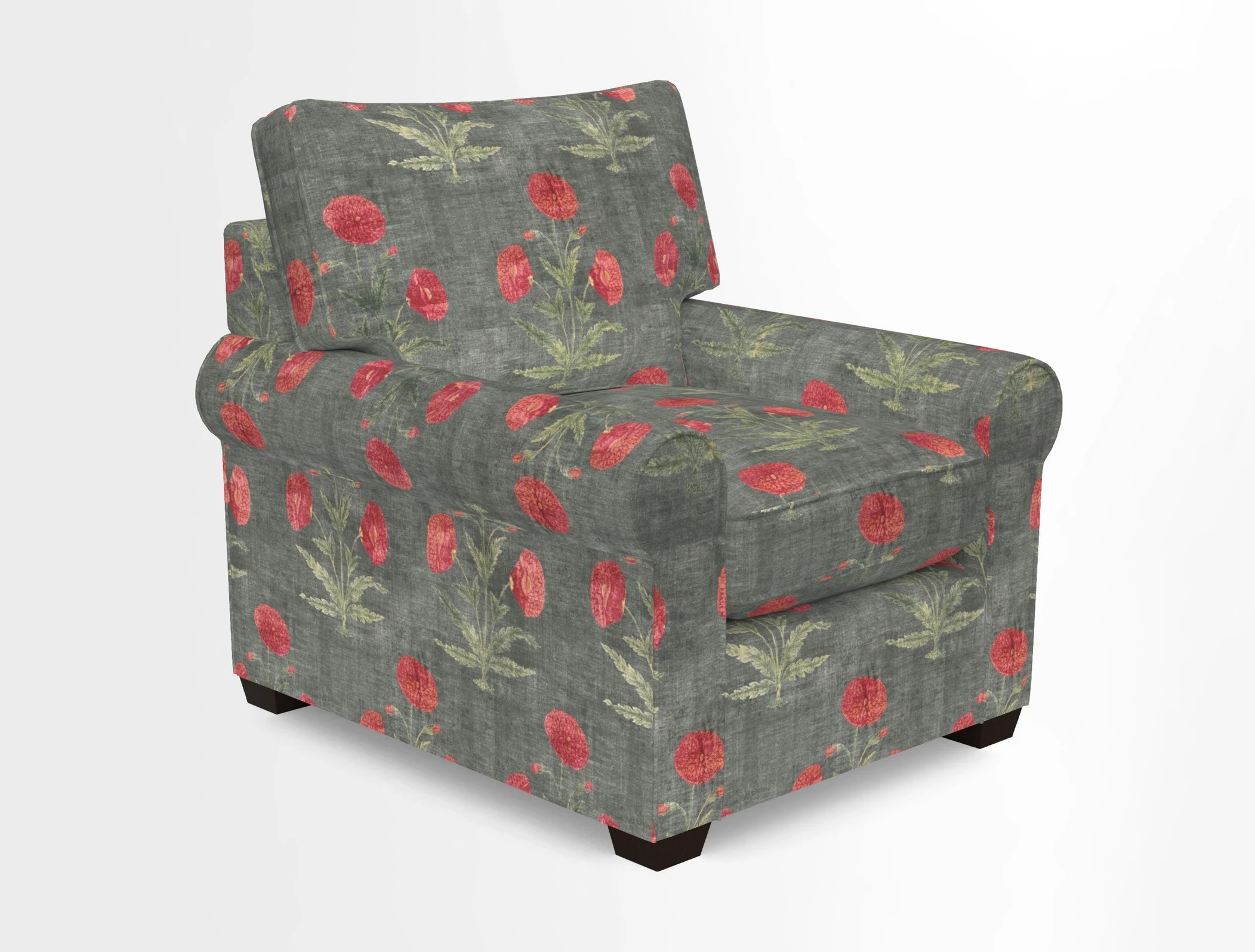 Bignor Chair in Two Tone Plain Biscuit. Loose cover option available