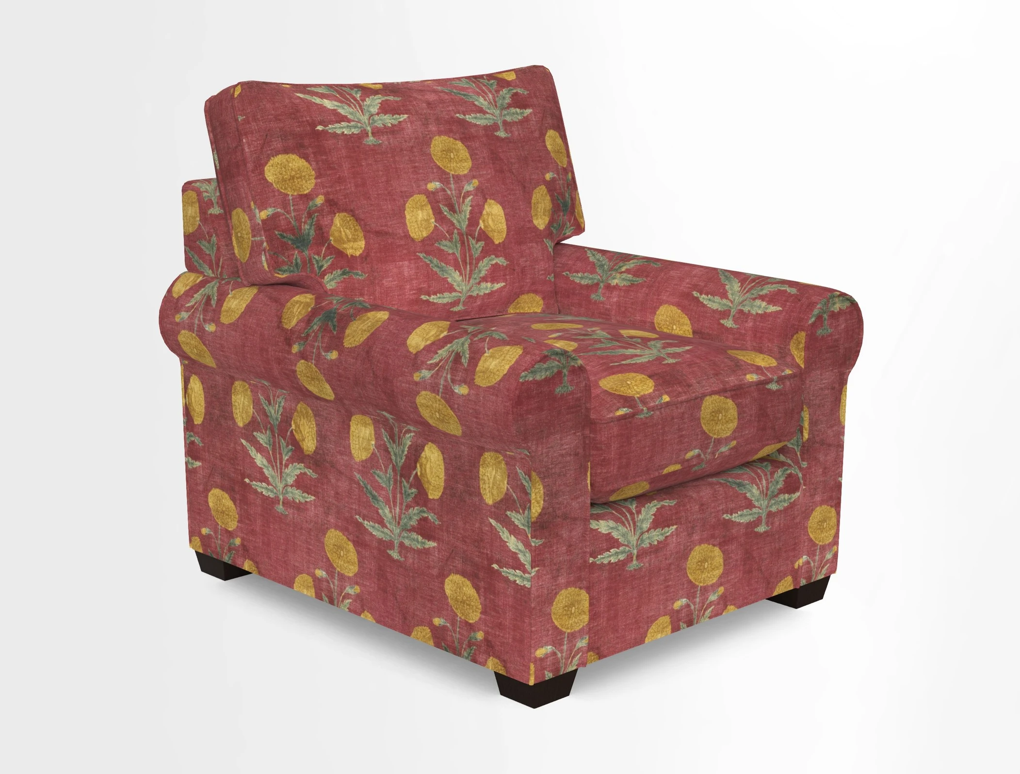 Bignor Chair in Two Tone Plain Biscuit. Loose cover option available