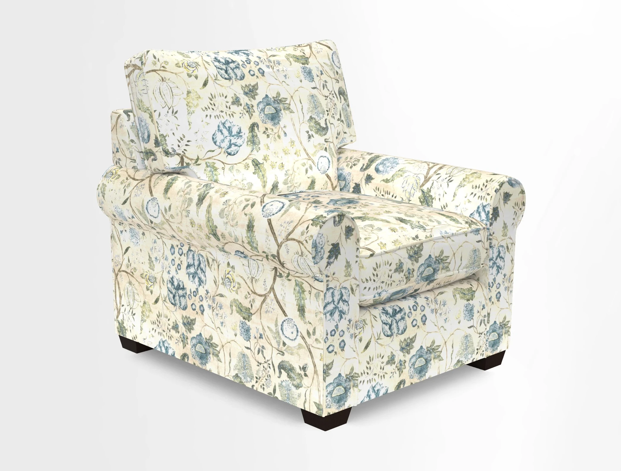 Bignor Chair in Two Tone Plain Biscuit. Loose cover option available