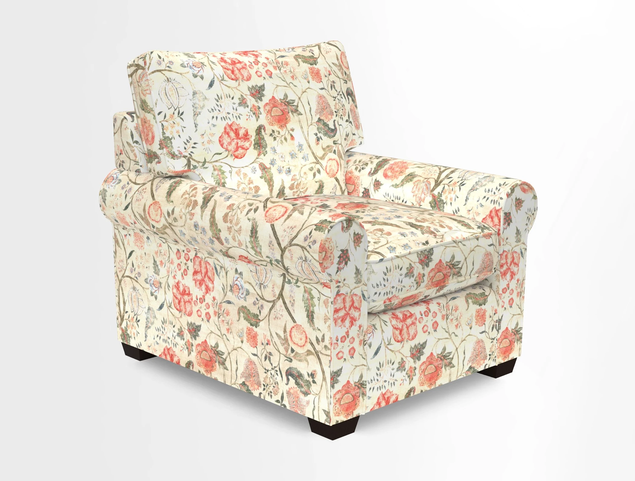 Bignor Chair in Two Tone Plain Biscuit. Loose cover option available