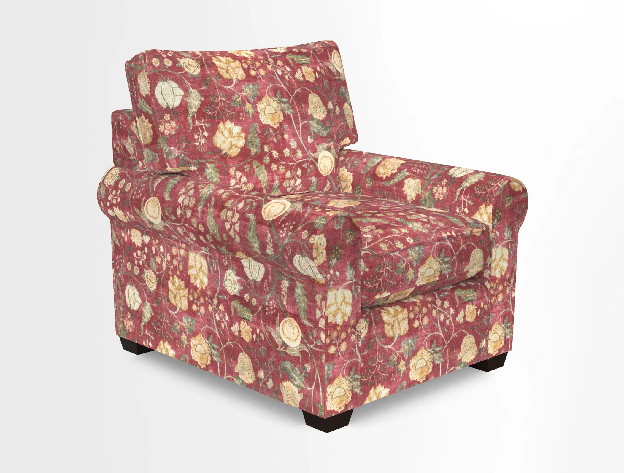 Bignor Chair in Two Tone Plain Biscuit. Loose cover option available