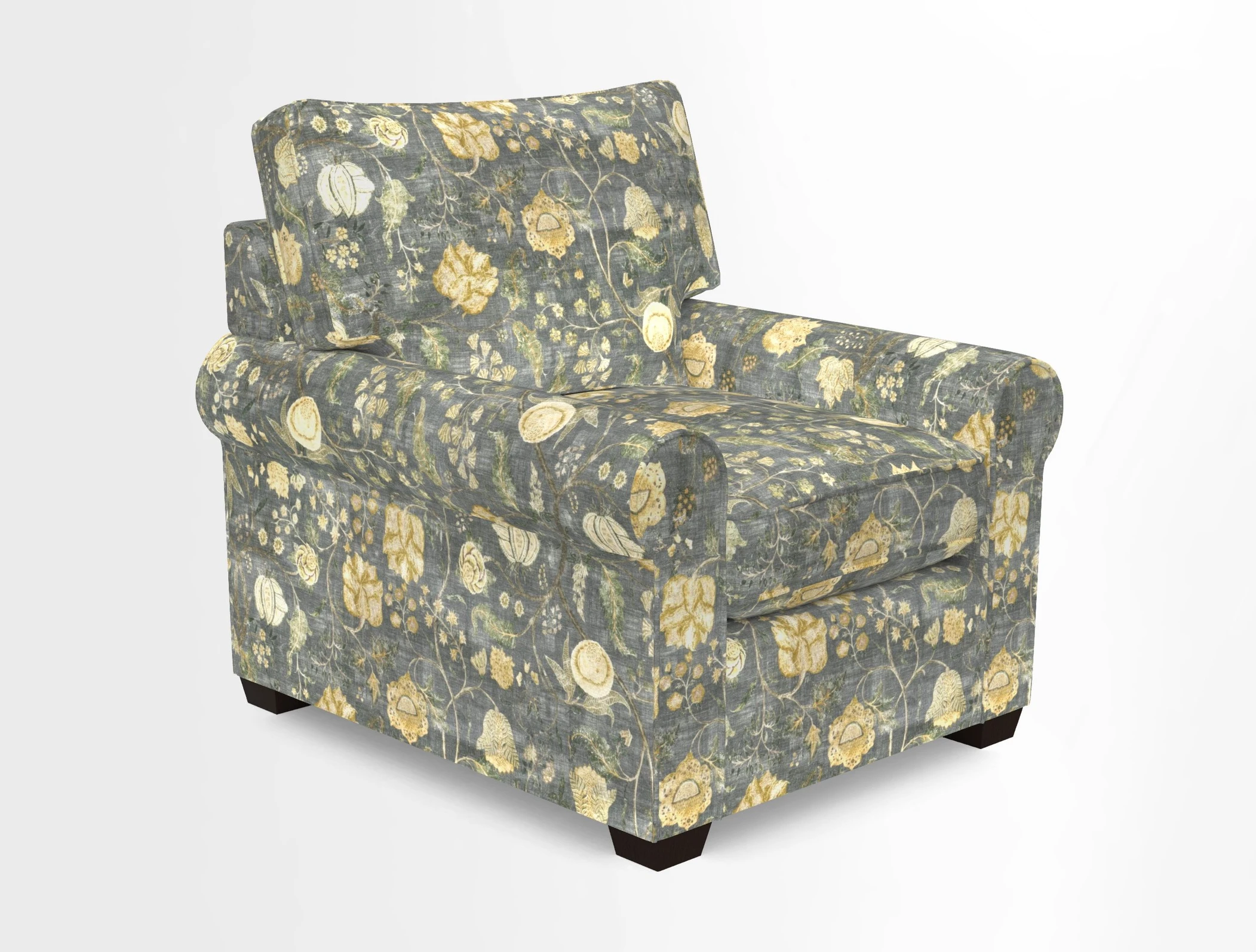 Bignor Chair in Two Tone Plain Biscuit. Loose cover option available