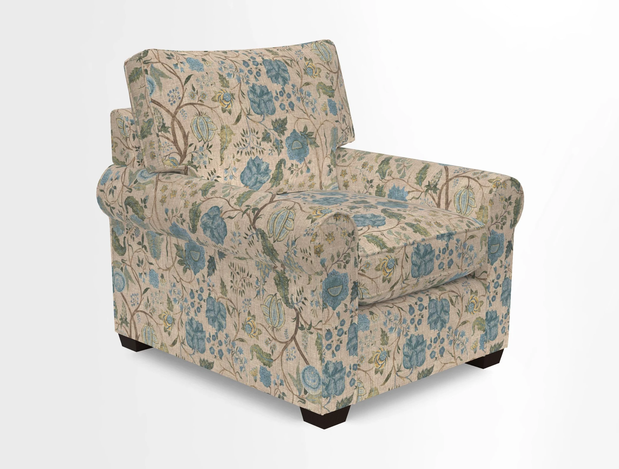 Bignor Chair in Two Tone Plain Biscuit. Loose cover option available