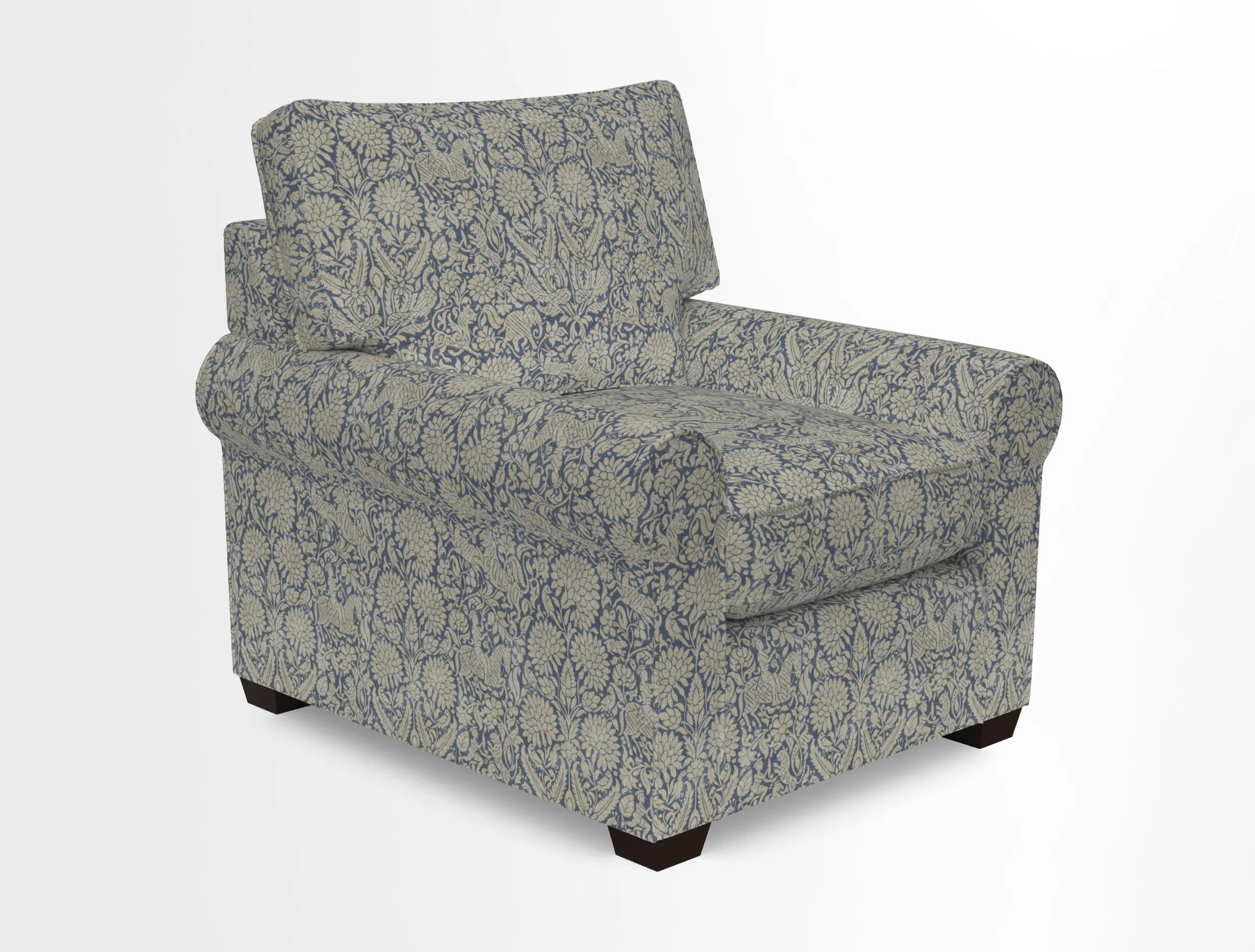 Bignor Chair in Two Tone Plain Biscuit. Loose cover option available