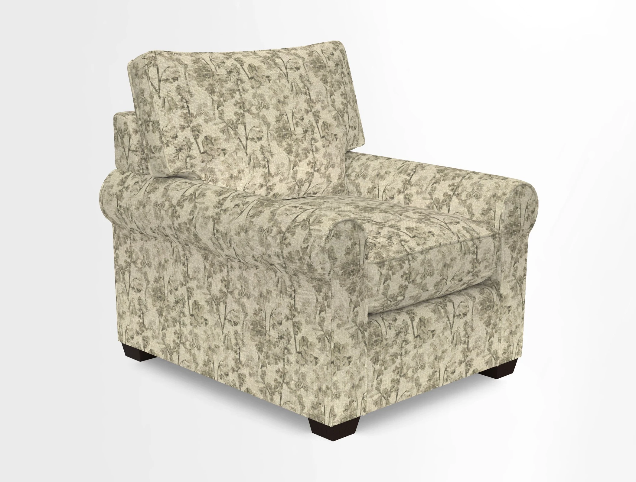 Bignor Chair in Two Tone Plain Biscuit. Loose cover option available