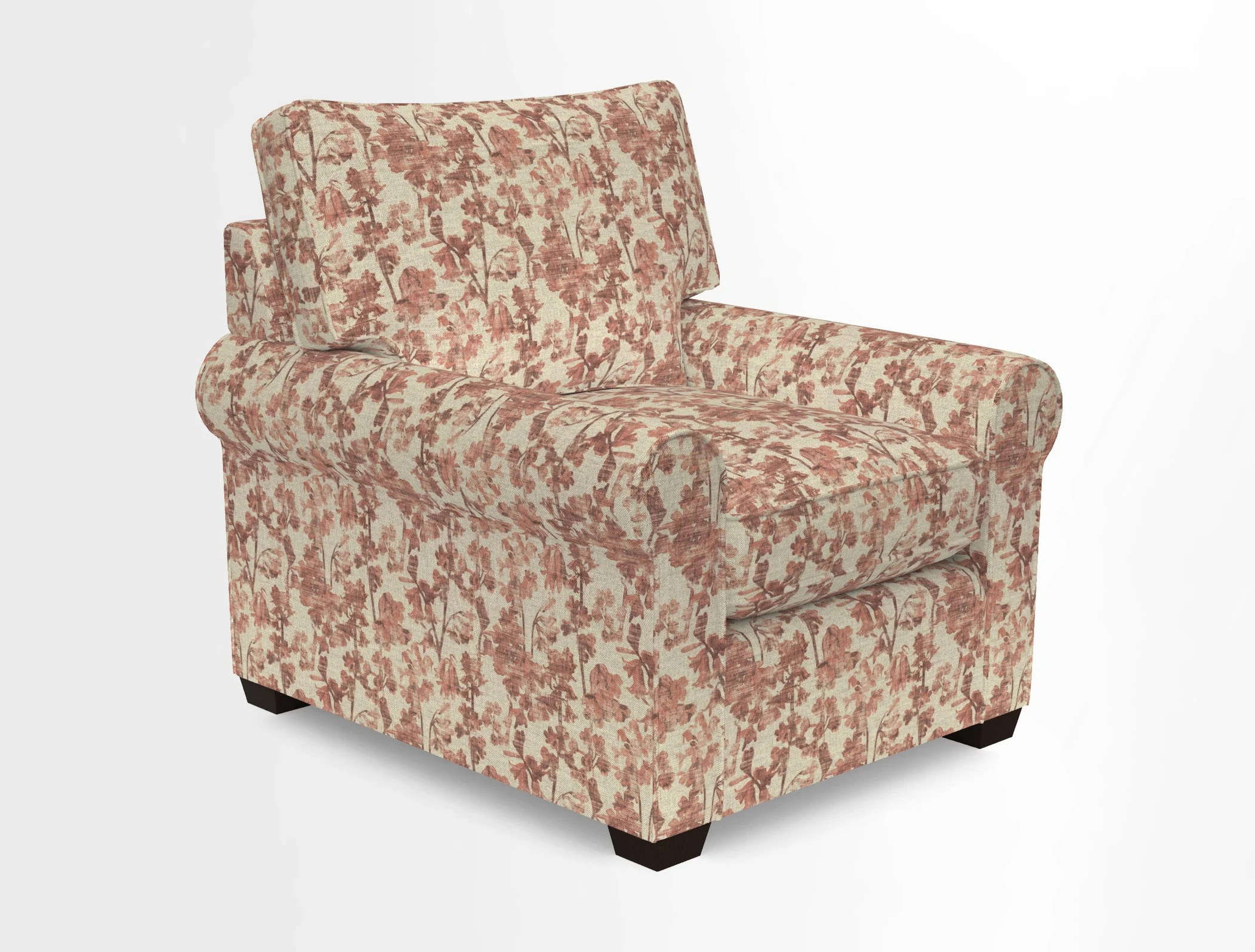 Bignor Chair in Two Tone Plain Biscuit. Loose cover option available