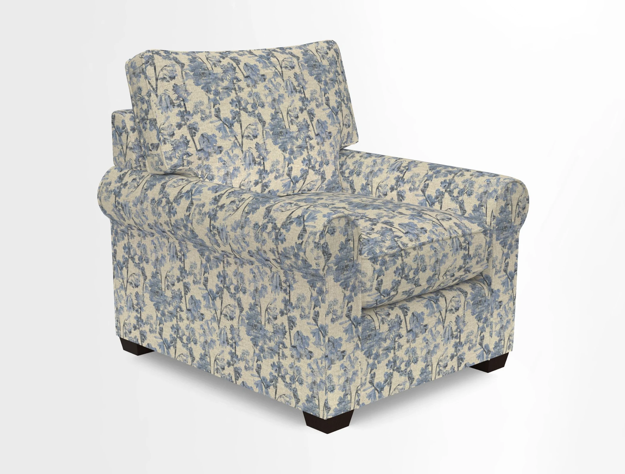 Bignor Chair in Two Tone Plain Biscuit. Loose cover option available