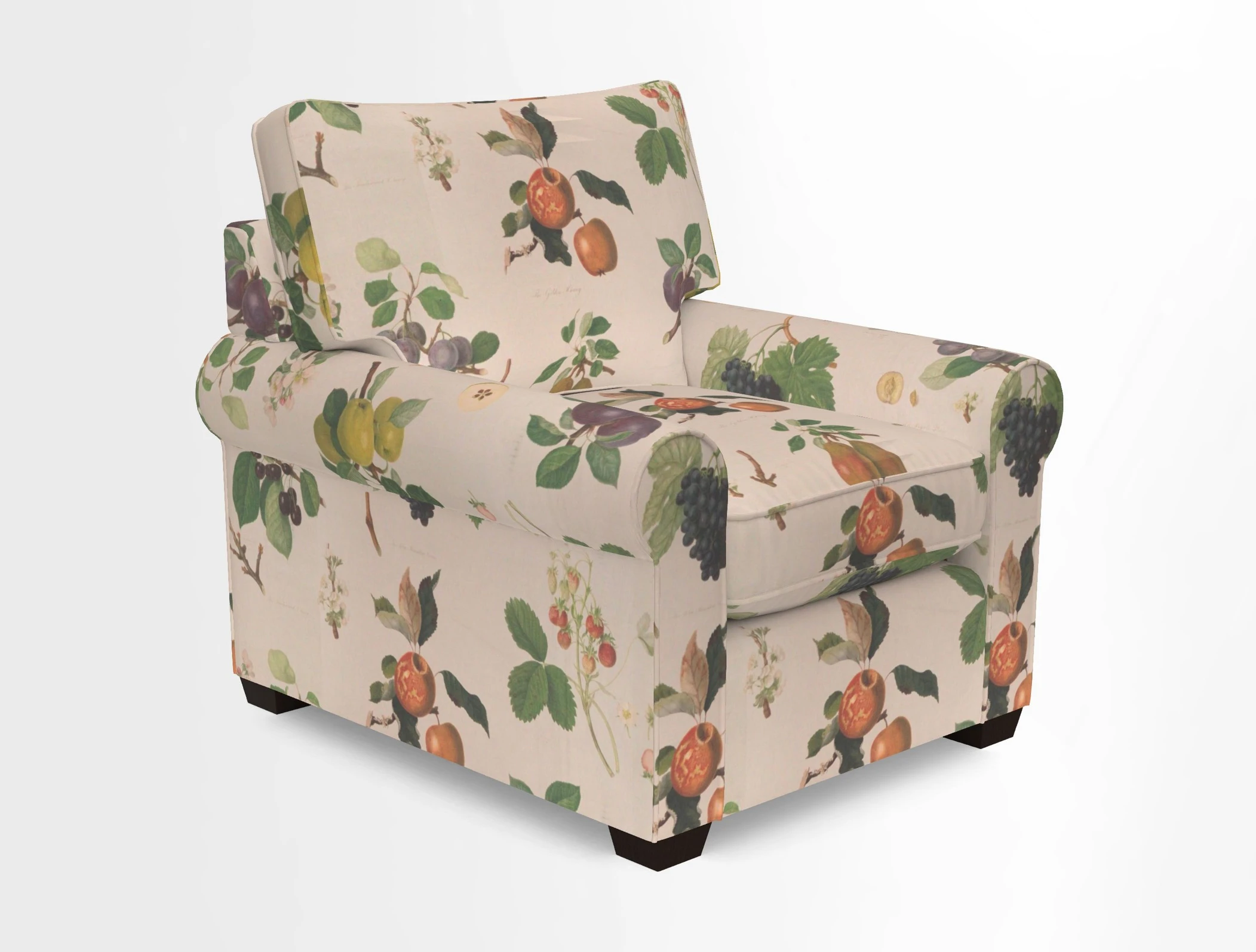 Bignor Chair in Two Tone Plain Biscuit. Loose cover option available
