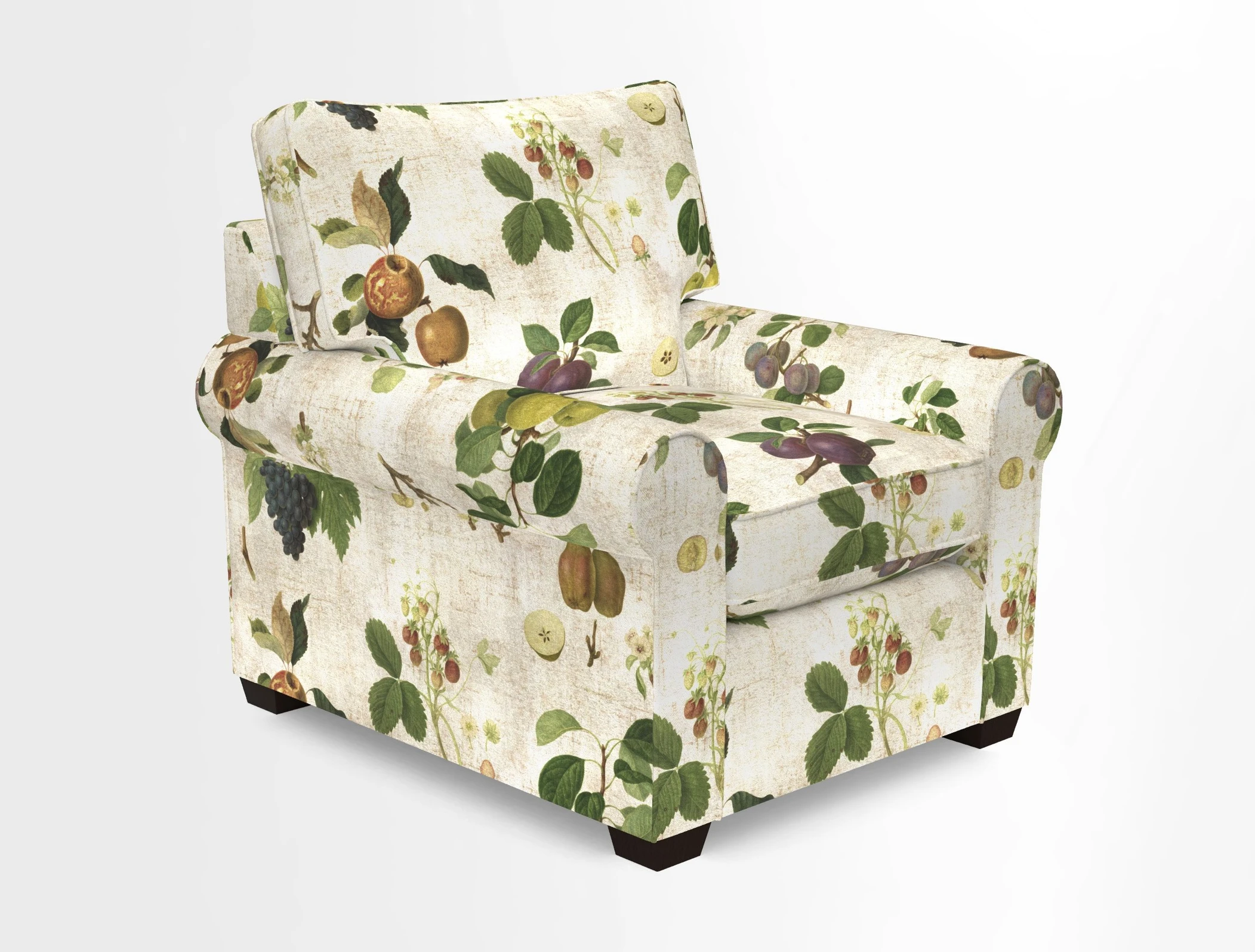 Bignor Chair in Two Tone Plain Biscuit. Loose cover option available