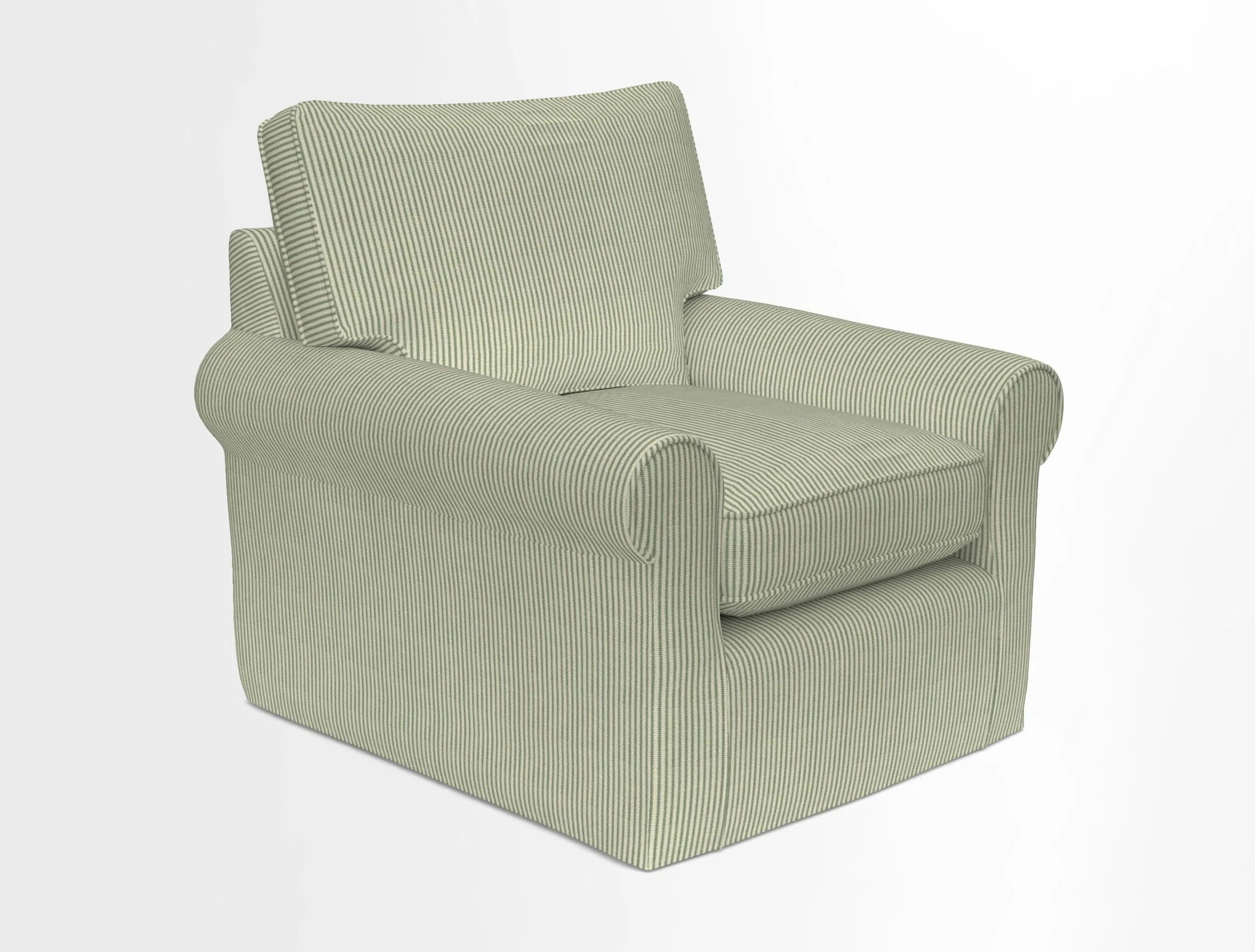 Bignor Chair in Two Tone Plain Biscuit. Loose cover option available