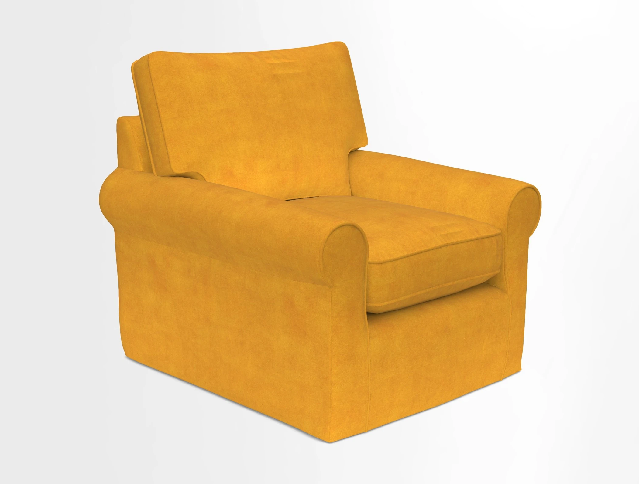 Bignor Chair in Two Tone Plain Biscuit. Loose cover option available