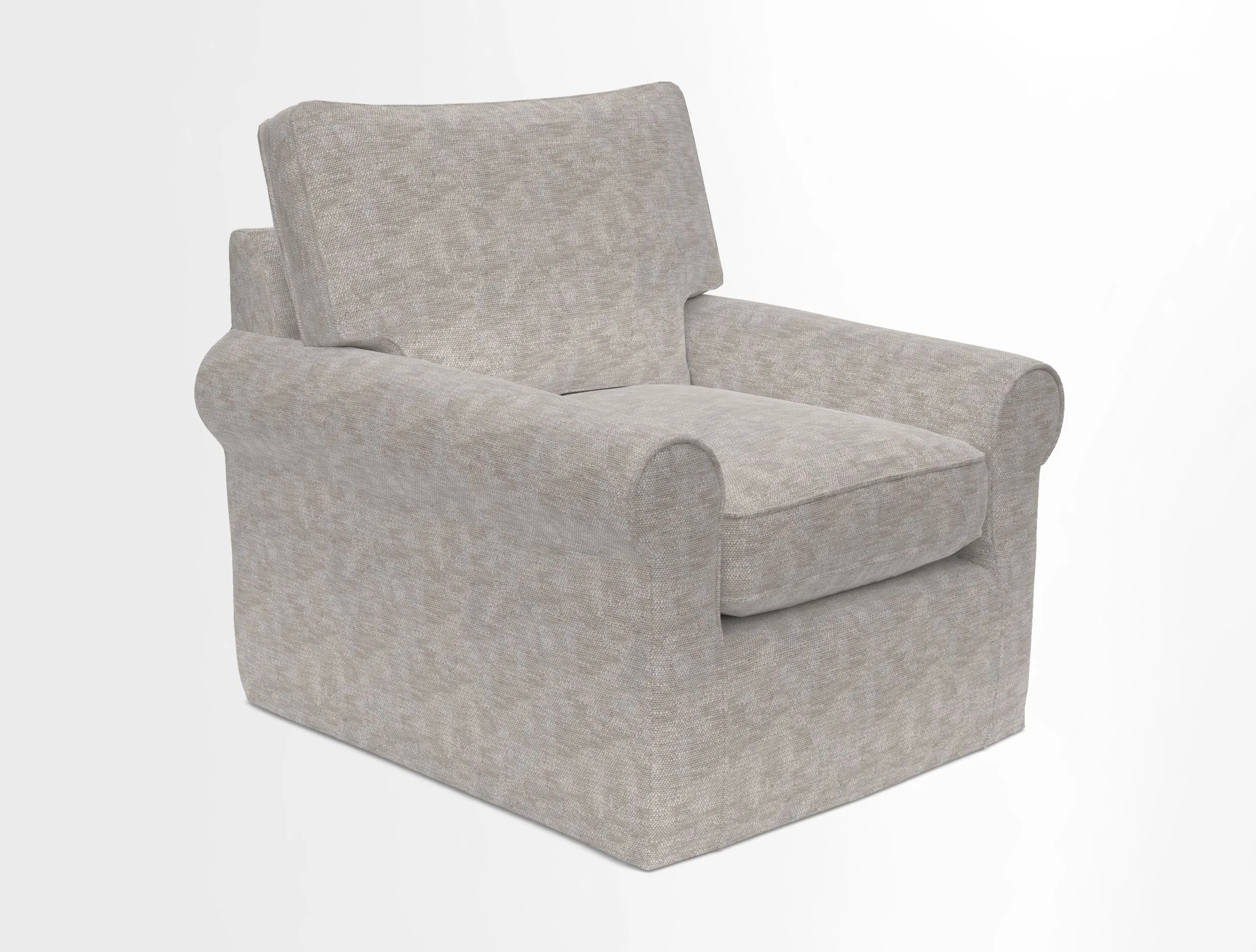 Bignor Chair in Two Tone Plain Biscuit. Loose cover option available