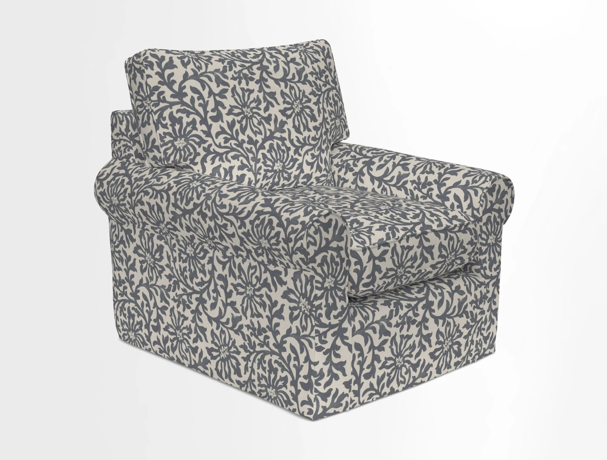 Bignor Chair in Two Tone Plain Biscuit. Loose cover option available