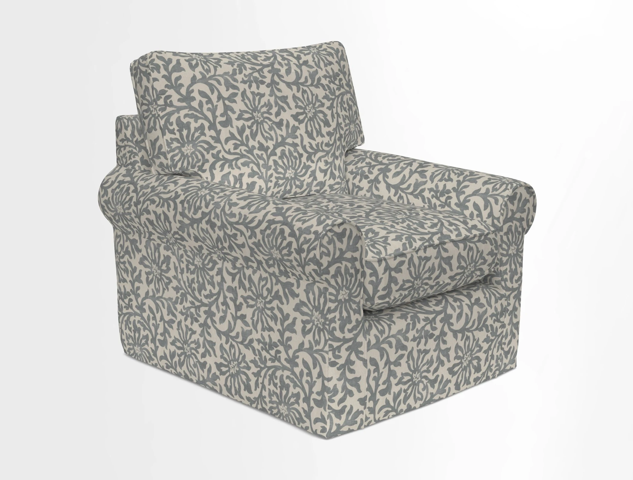 Bignor Chair in Two Tone Plain Biscuit. Loose cover option available