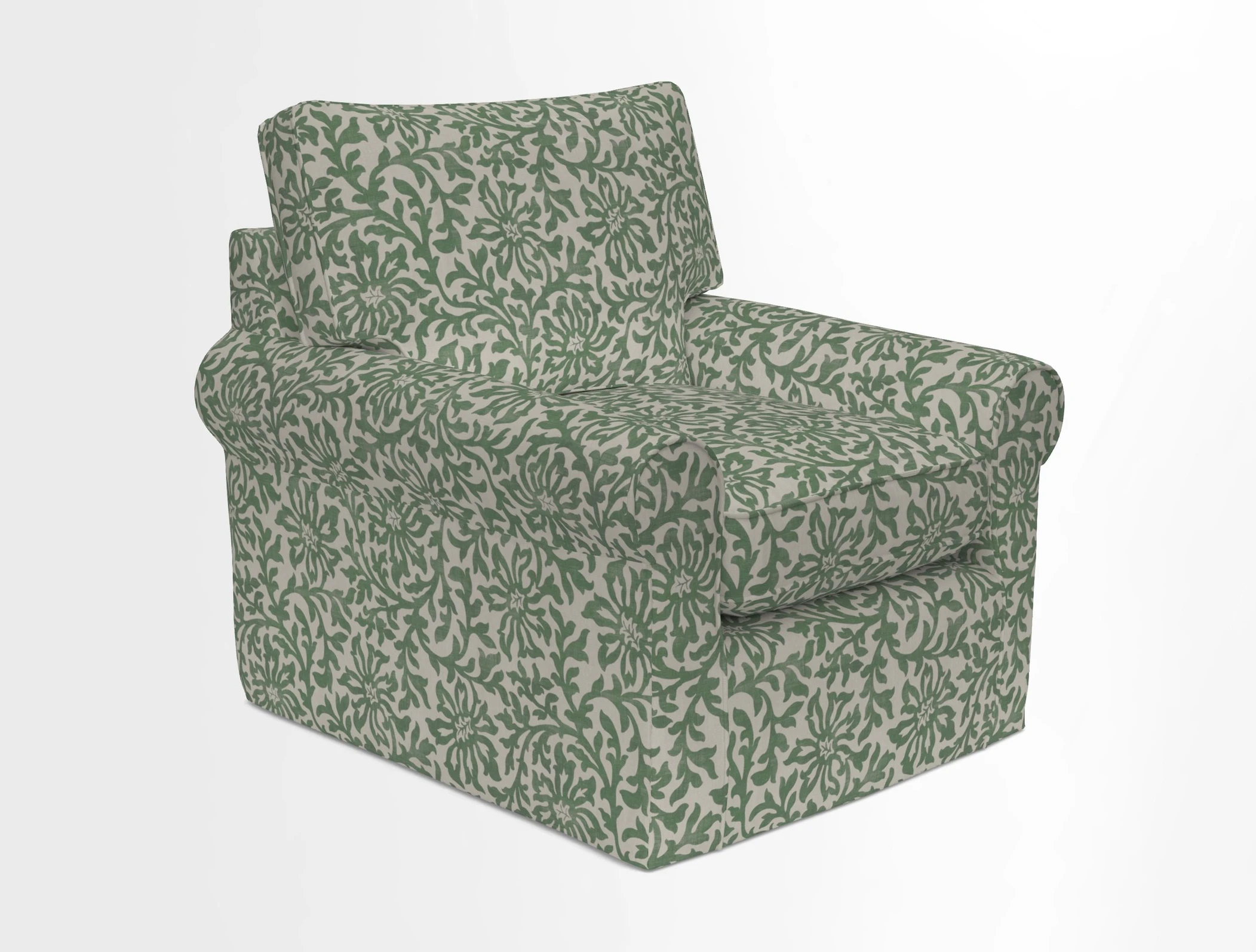 Bignor Chair in Two Tone Plain Biscuit. Loose cover option available
