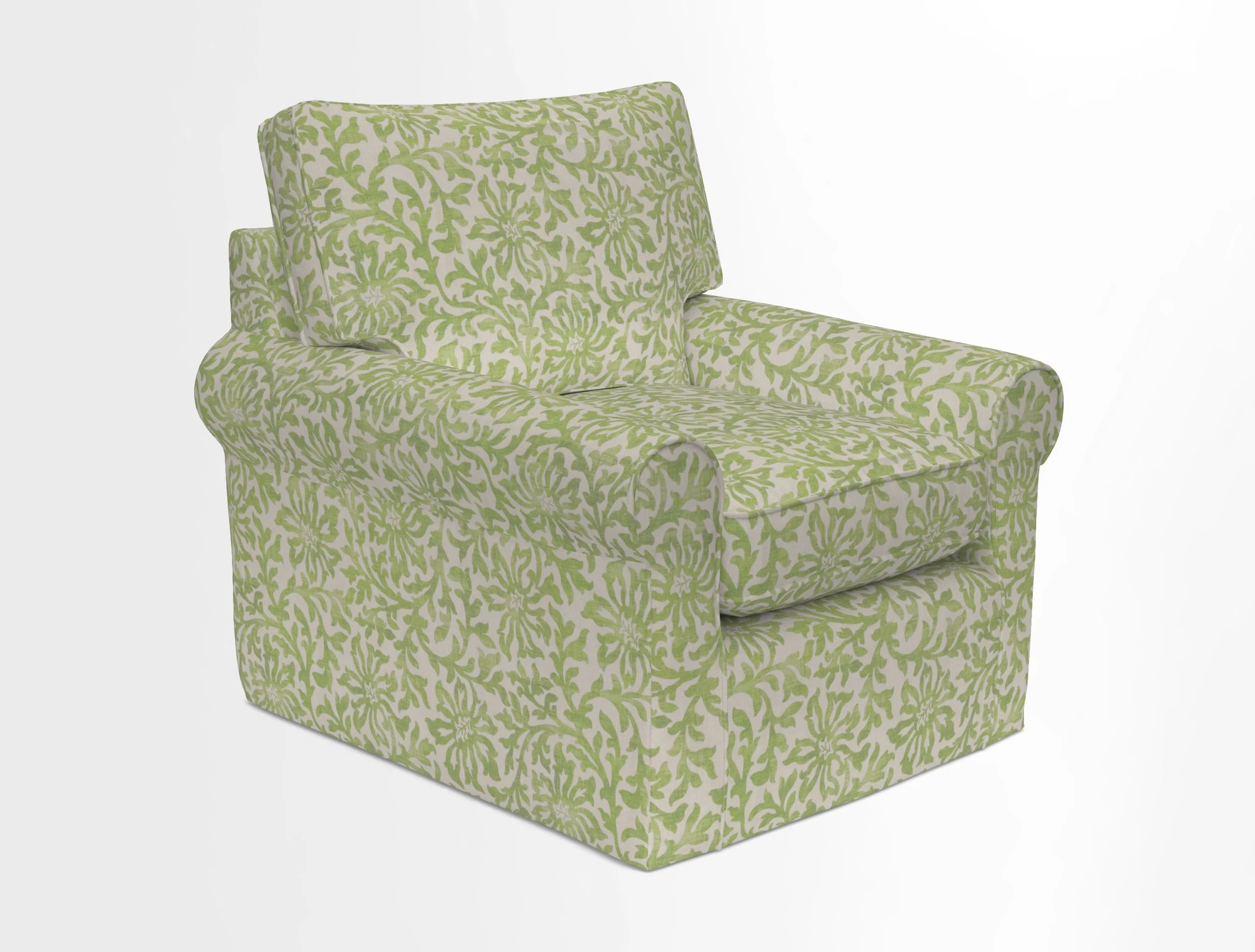 Bignor Chair in Two Tone Plain Biscuit. Loose cover option available