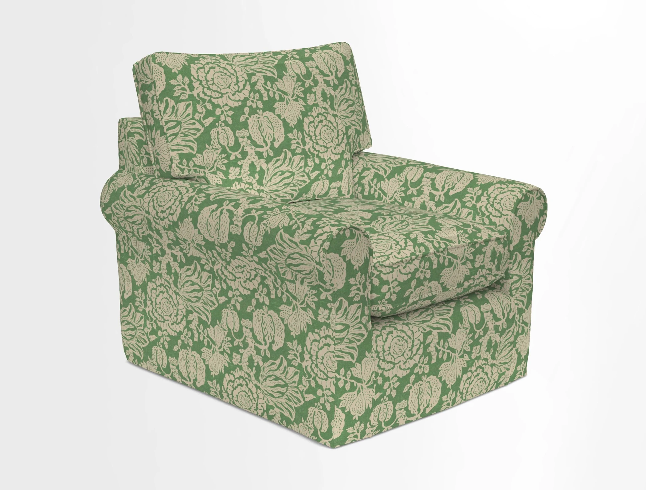 Bignor Chair in Two Tone Plain Biscuit. Loose cover option available