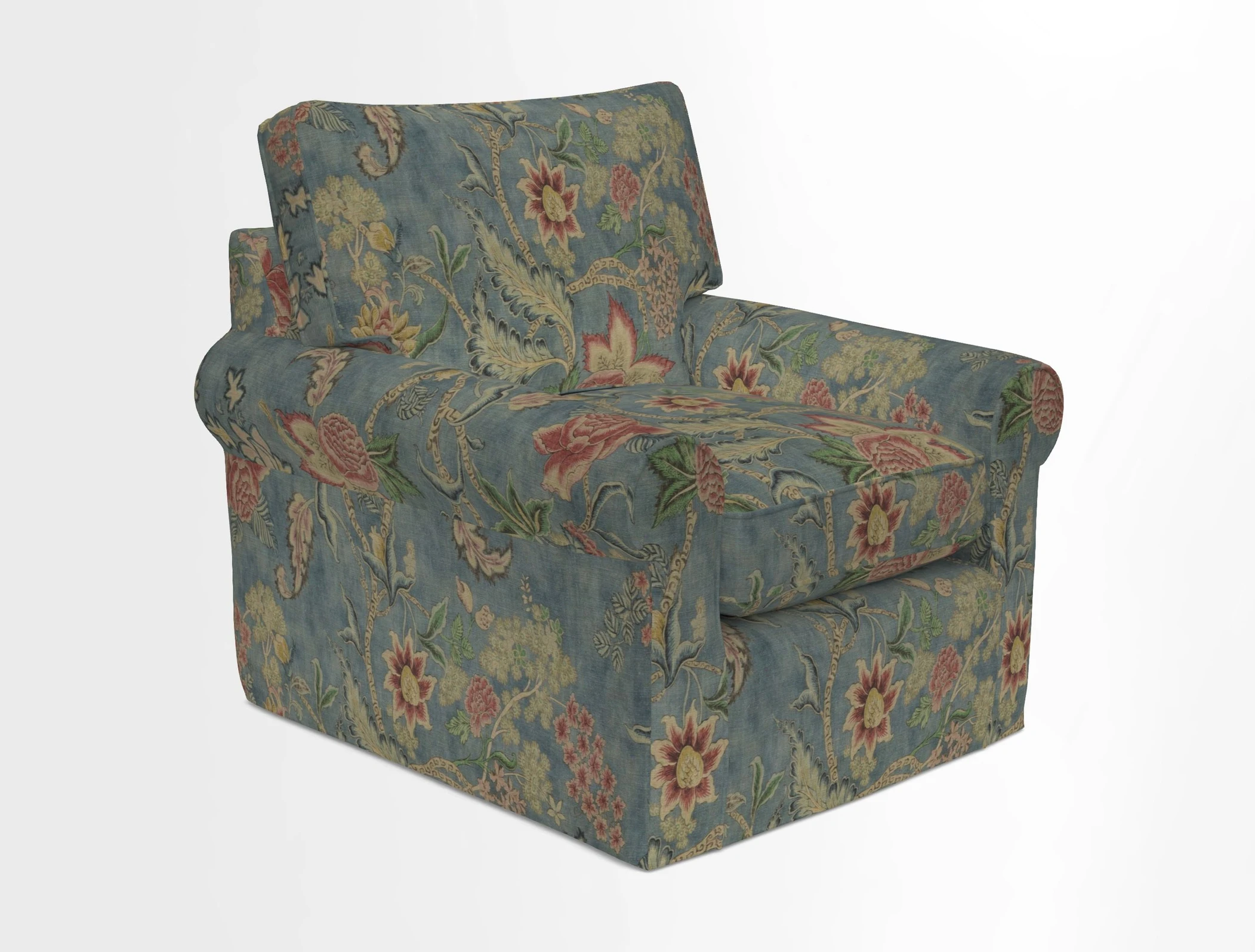 Bignor Chair in Two Tone Plain Biscuit. Loose cover option available