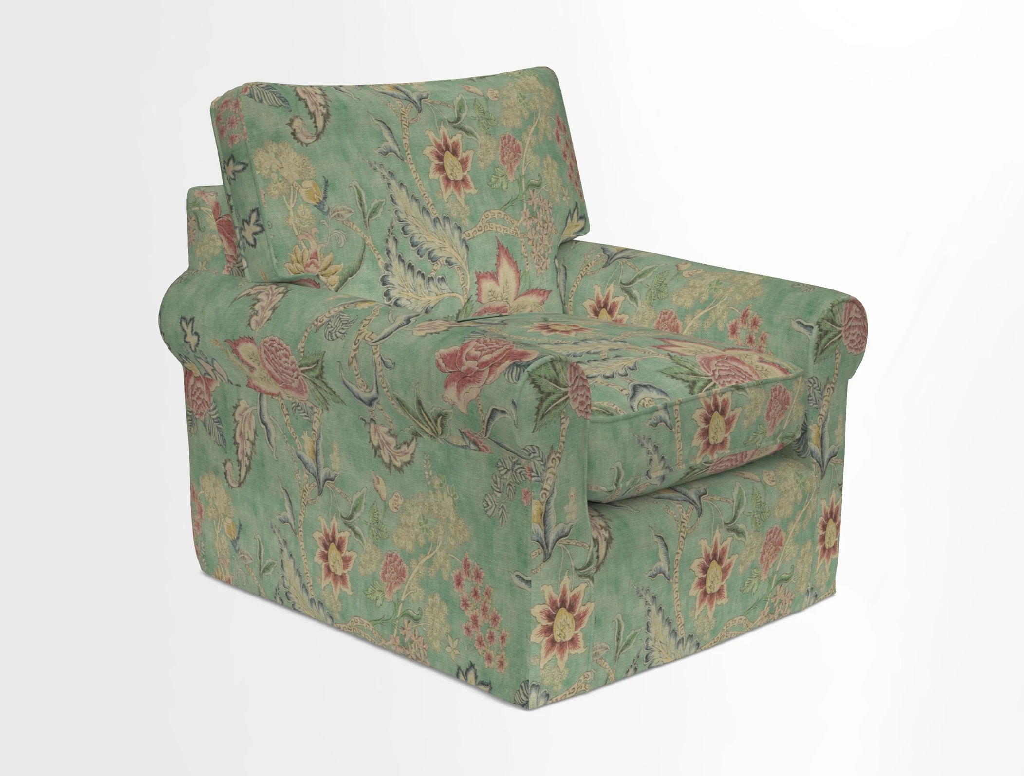 Bignor Chair in Two Tone Plain Biscuit. Loose cover option available