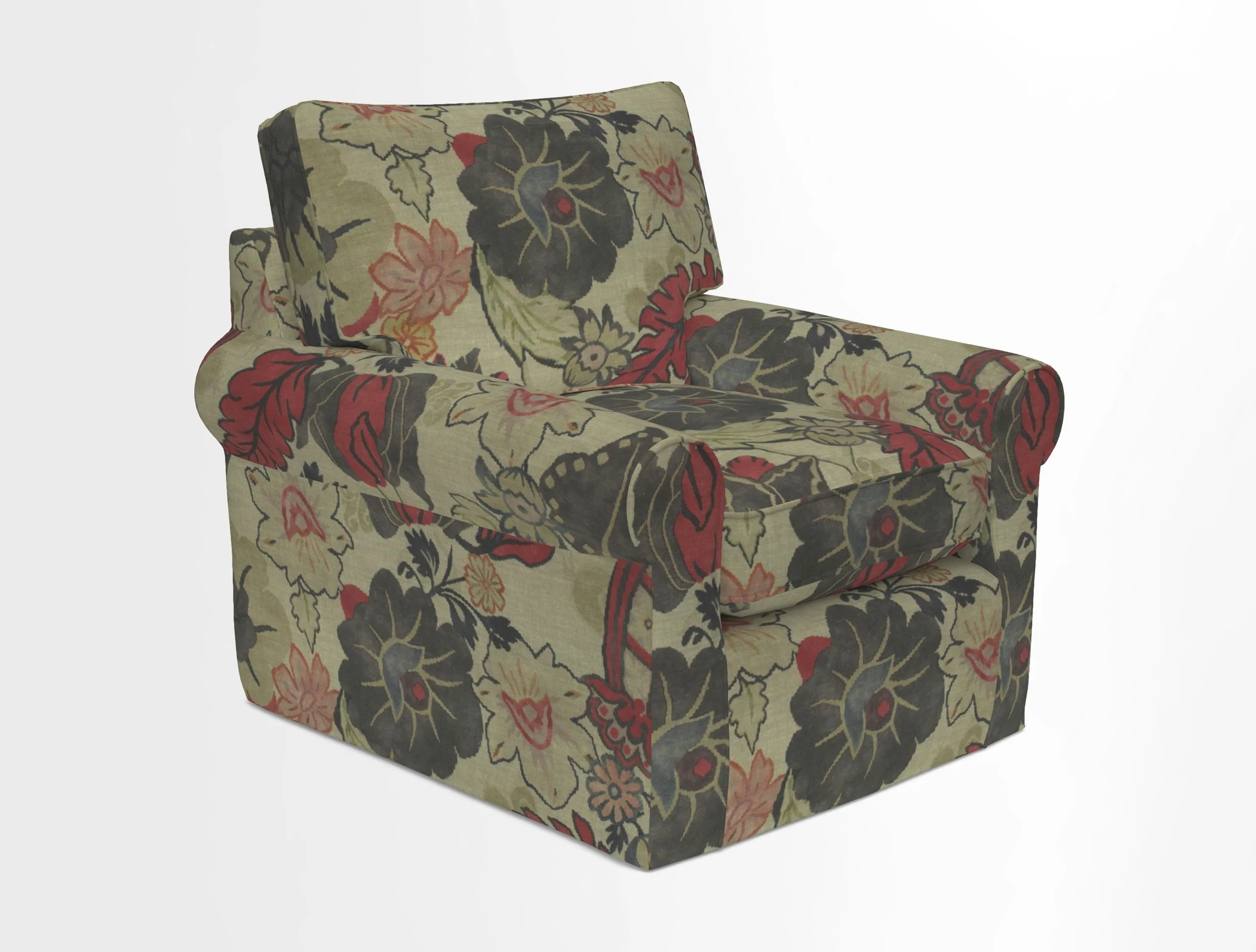 Bignor Chair in Two Tone Plain Biscuit. Loose cover option available