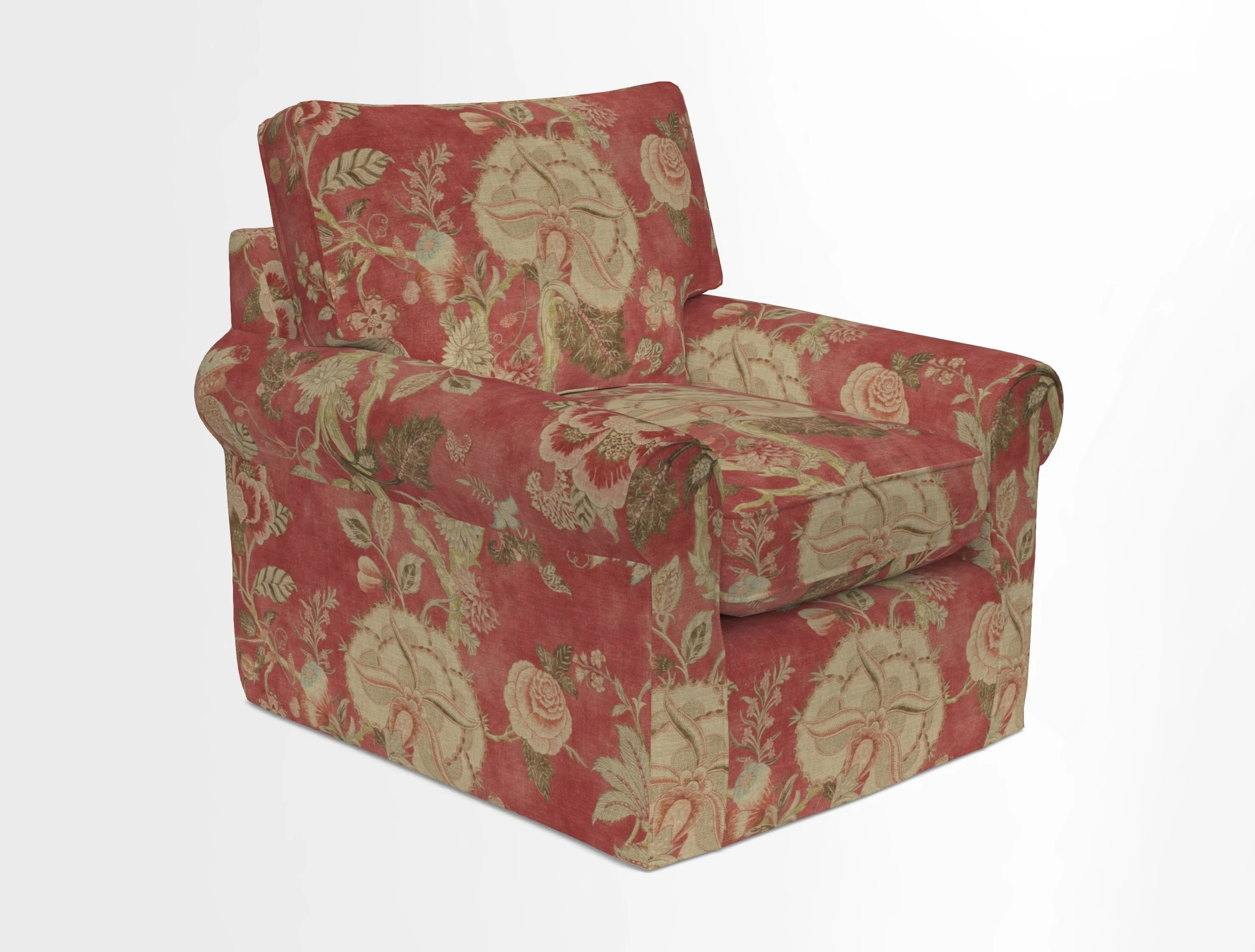 Bignor Chair in Two Tone Plain Biscuit. Loose cover option available